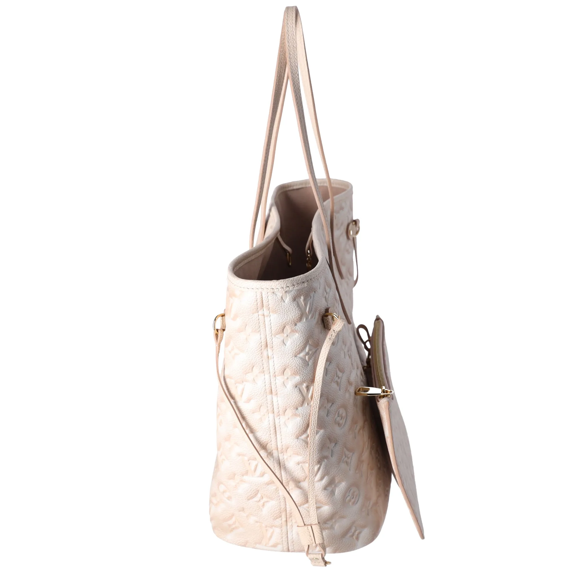 Louis Vuitton Neverfull MM Monogram Empreinte Tote Bag M46231 Beige sold by Gaby's Bags product image thumbnail 2