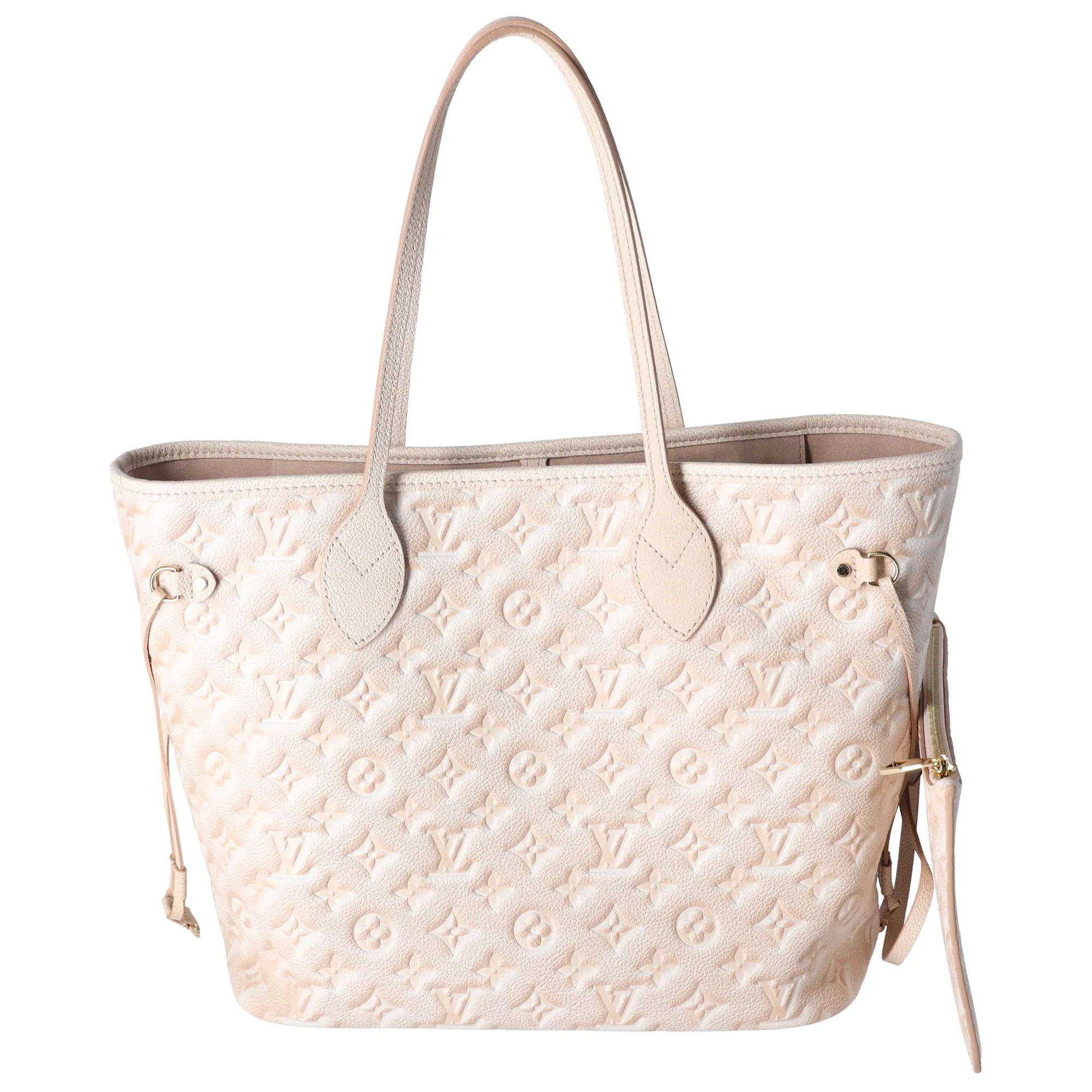 Louis Vuitton Neverfull MM Monogram Empreinte Tote Bag M46231 Beige sold by Gaby's Bags product image thumbnail 3