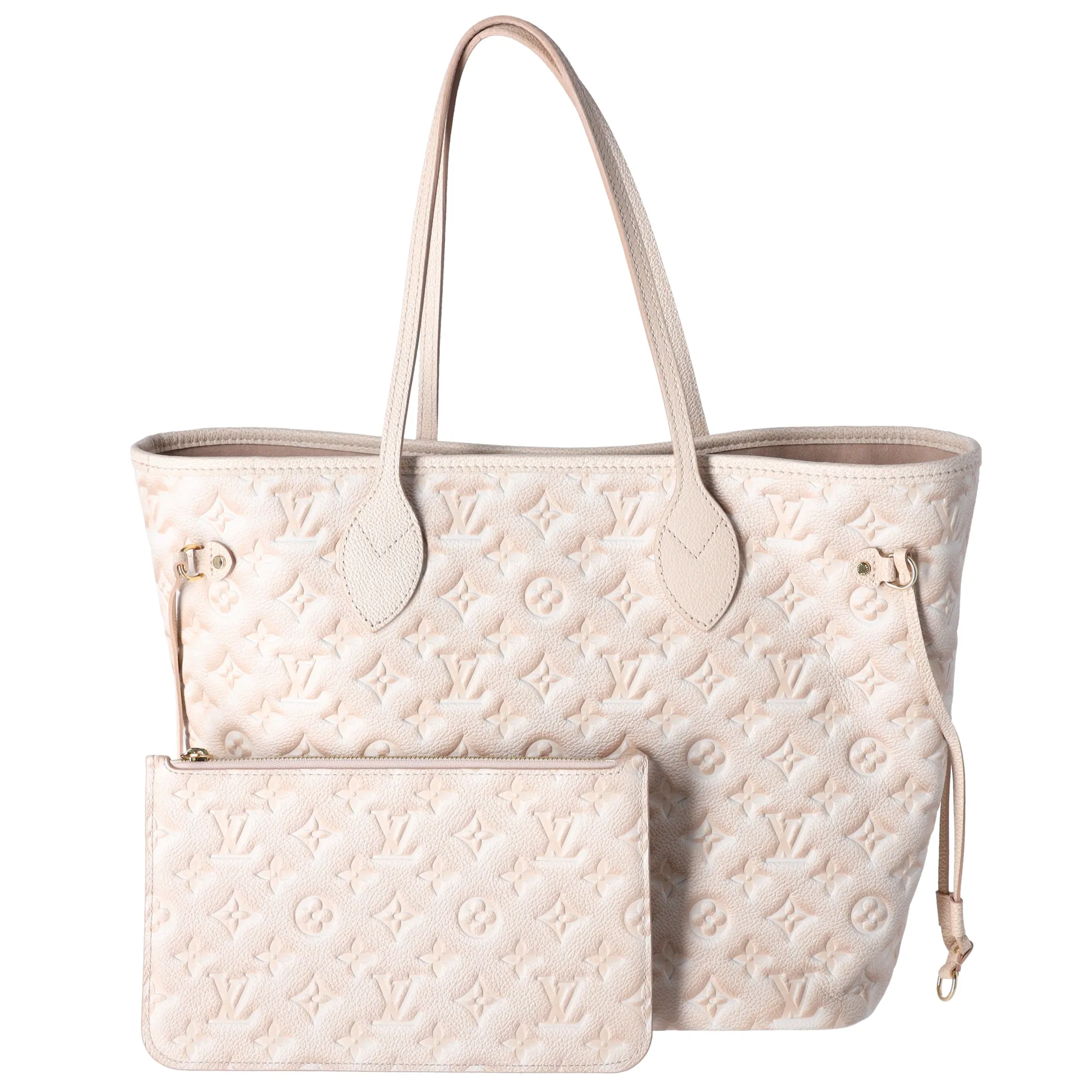 Louis Vuitton Neverfull MM Monogram Empreinte Tote Bag M46231 Beige sold by Gaby's Bags