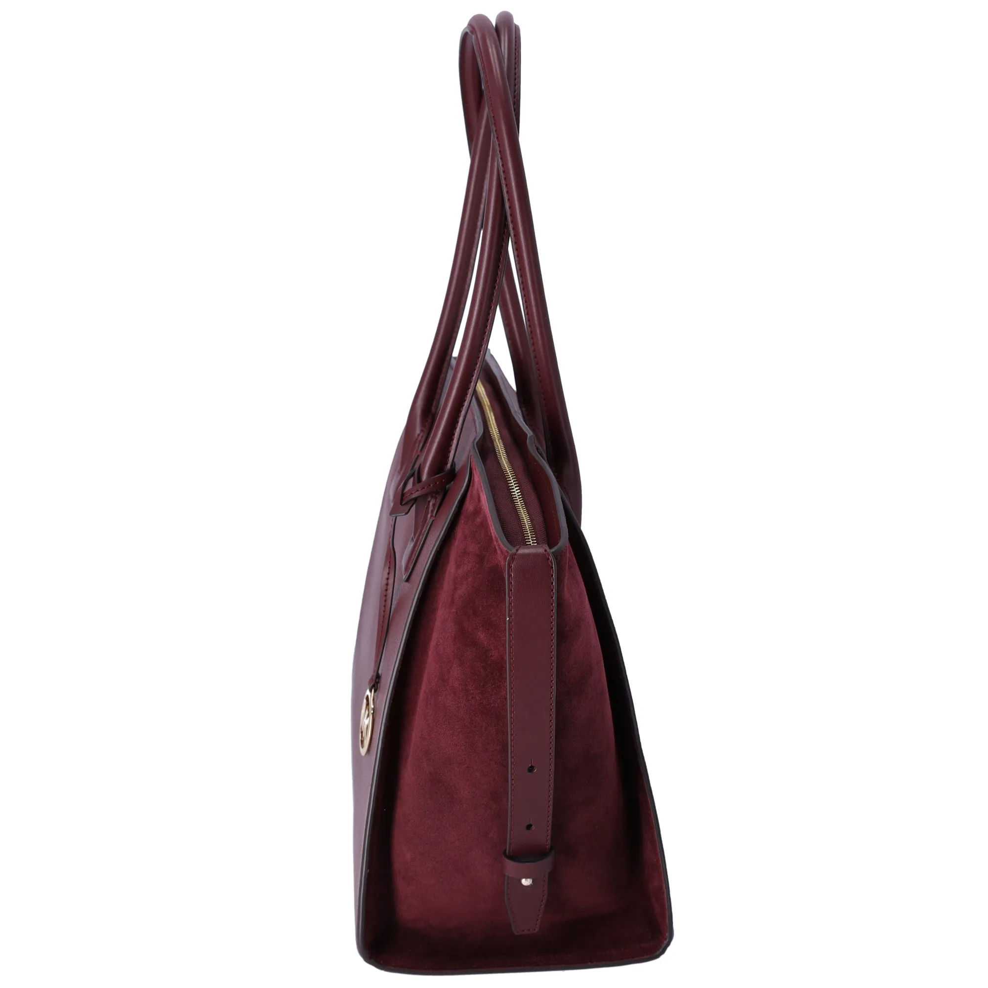 Michael Kors Avril XL Extra Large Top Zip Tote Shoulder Leather Bag Oxblood sold by Gaby's Bags product image thumbnail 2