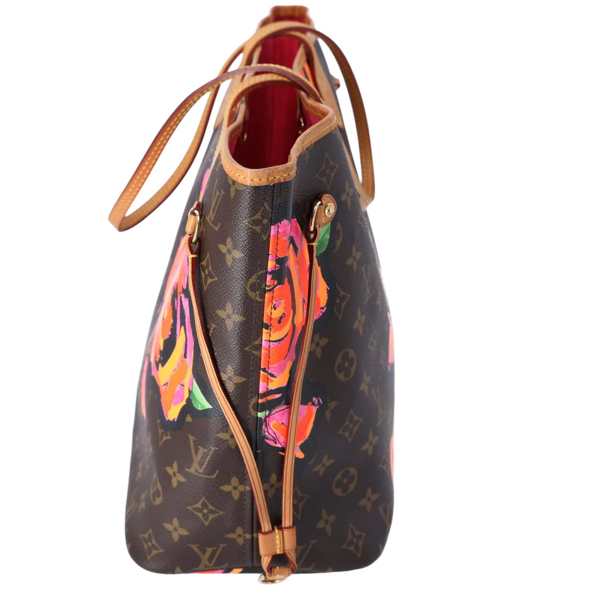 Louis Vuitton Neverfull MM Monogram Rose Tote Bag M48613 Brown Pink sold by Gaby's Bags product image thumbnail 3
