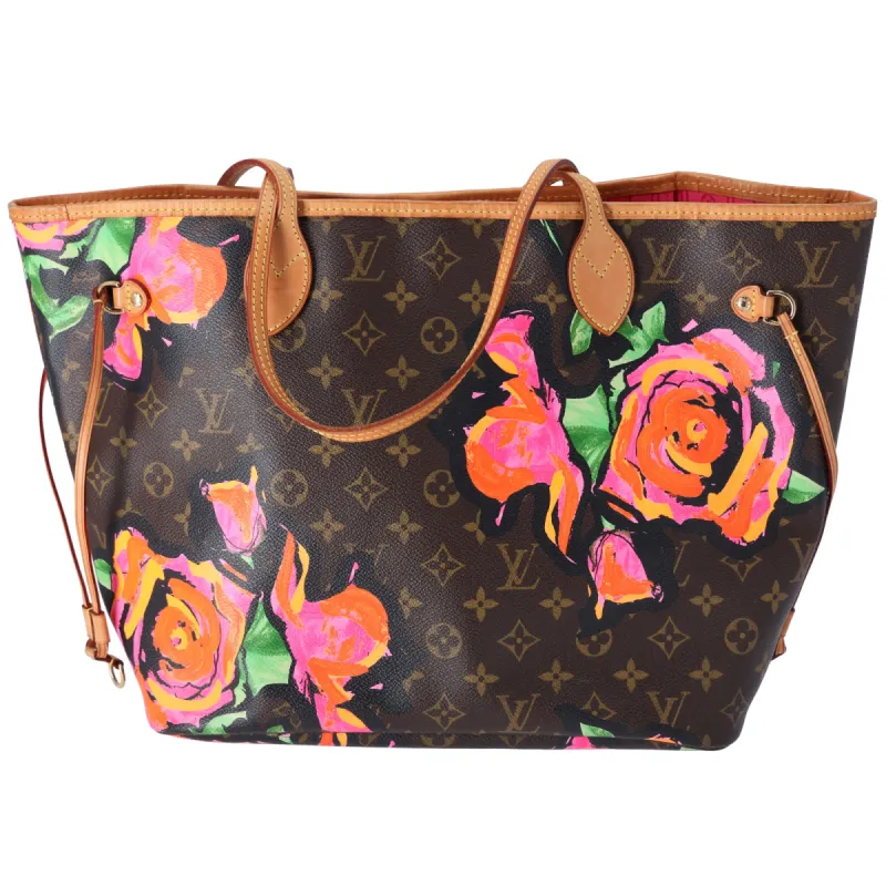 Louis Vuitton Neverfull MM Monogram Rose Tote Bag M48613 Brown Pink sold by Gaby's Bags