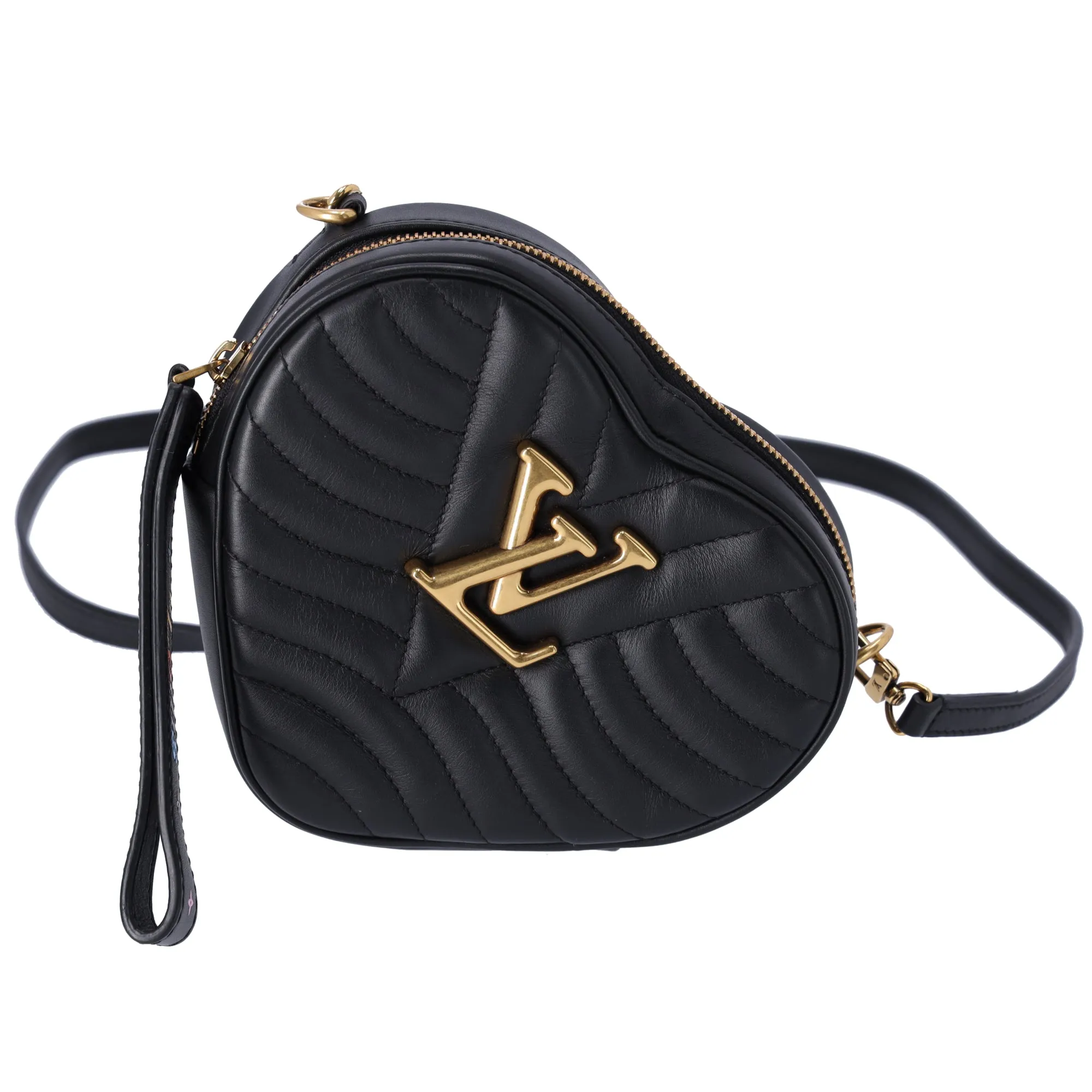 Louis Vuitton New Wave Heart Bag Crossbody Handbag M52796 Black sold by Gaby's Bags