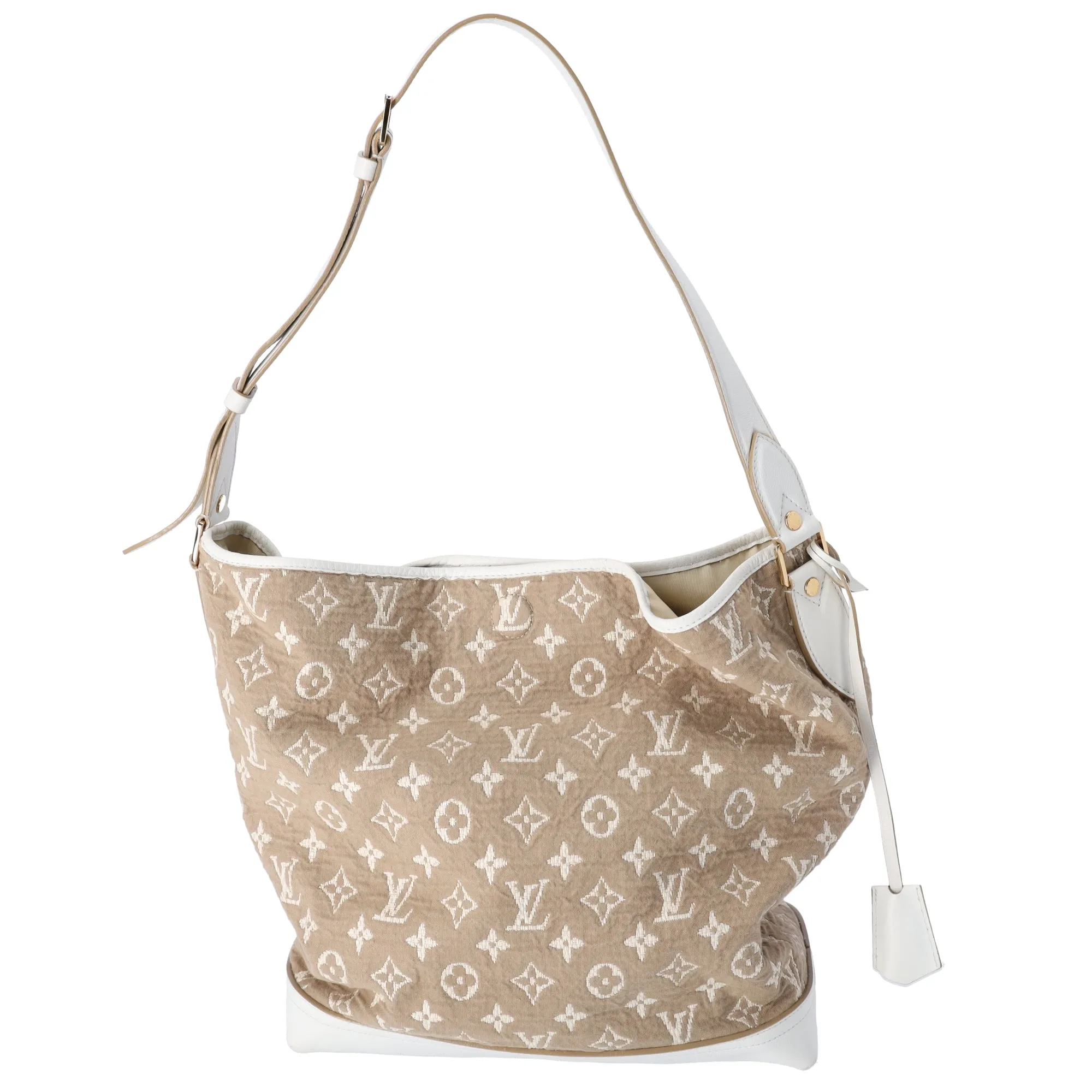 Louis Vuitton Buzas Monogram Sabbia Shoulder Bag M93499 Blanc Tan sold by Gaby's Bags product image thumbnail 4