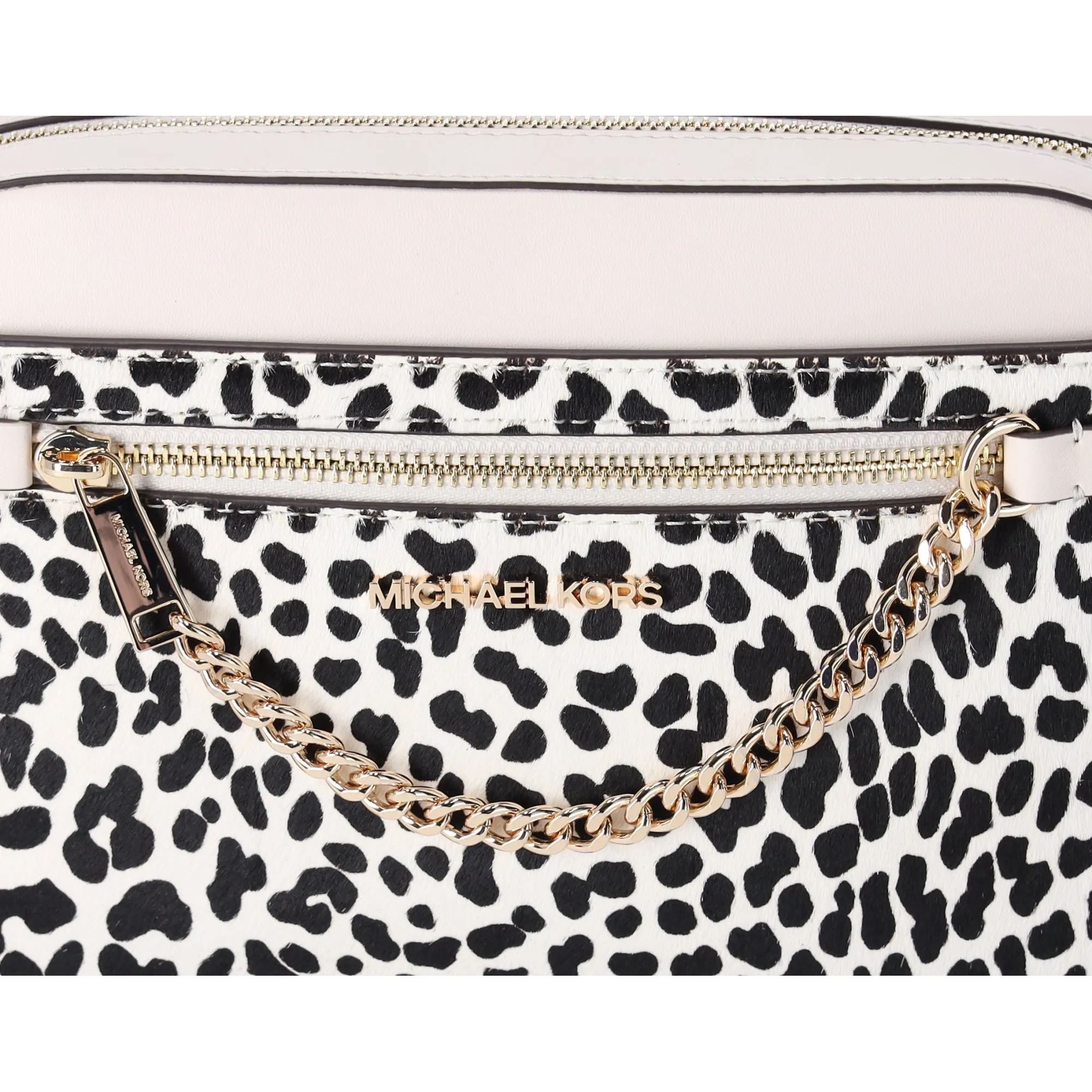 Michael Kors Jet Set East West Chain Crossbody Light Cream Multi Cheetah sold by Gaby's Bags product image thumbnail 2