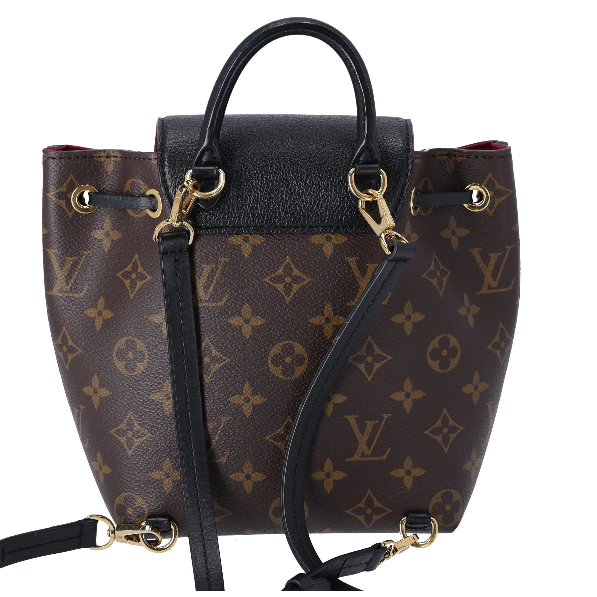 Louis Vuitton Montsouris BB NM Backpack Brown Monogram Black Drawstring sold by Gaby's Bags product image thumbnail 3