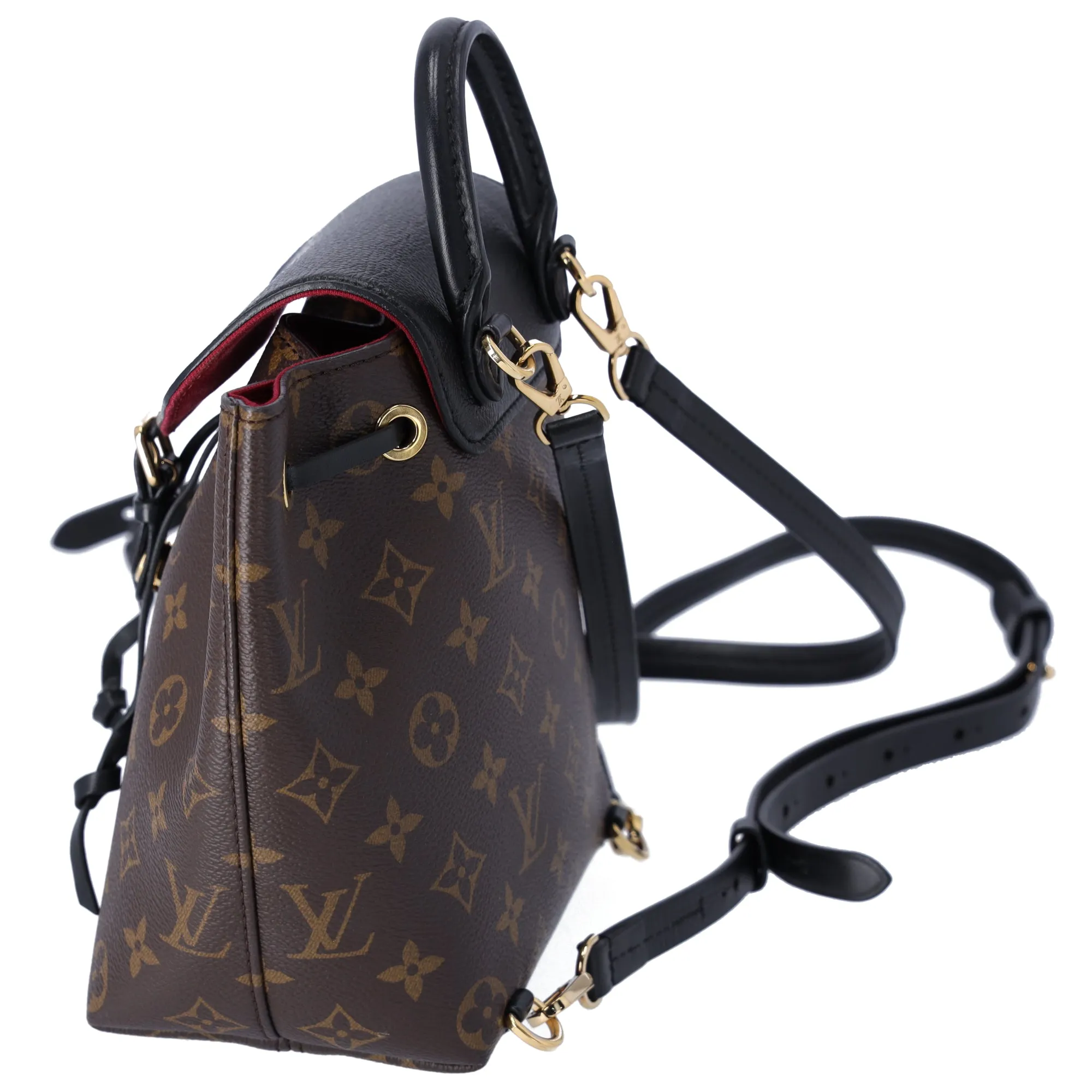 Louis Vuitton Montsouris BB NM Backpack Brown Monogram Black Drawstring sold by Gaby's Bags product image thumbnail 2