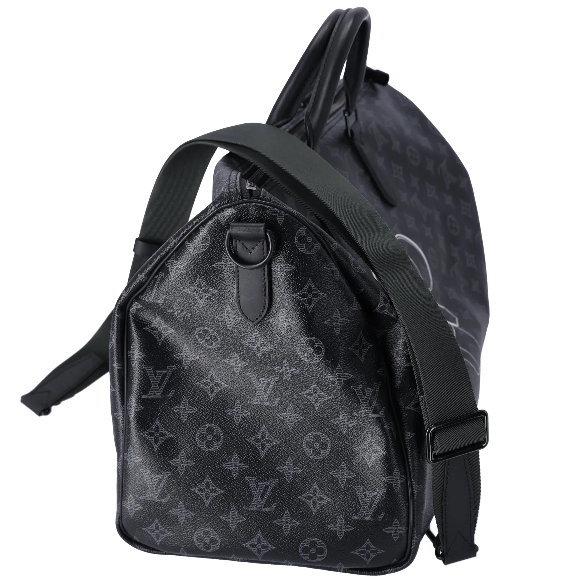 Louis Vuitton Keepall Bandouliere 50 Monogram Eclipse Vivienne Duffle Bag sold by Gaby's Bags product image thumbnail 5