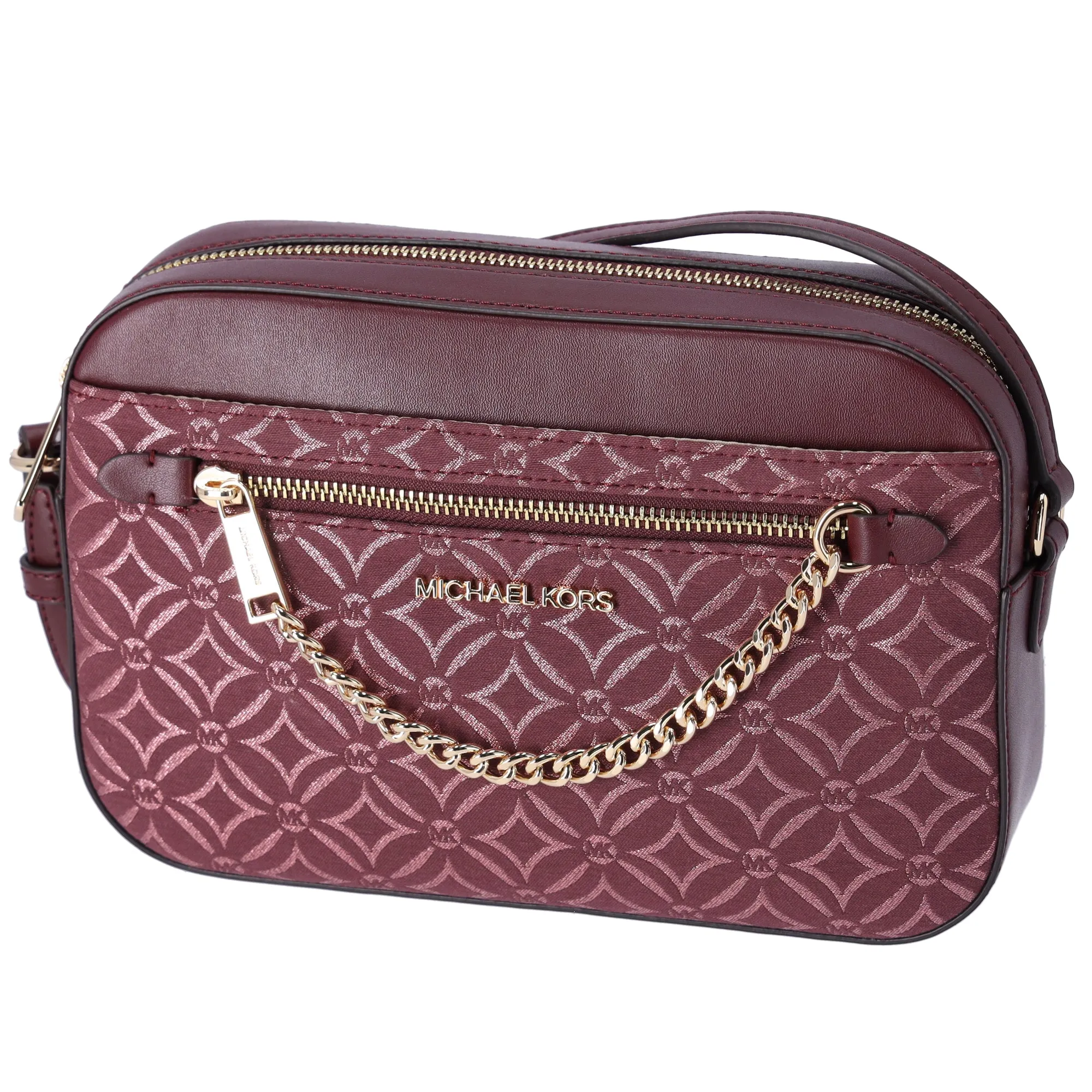 Michael Kors Jet Set East West Chain Crossbody Metallic Oxblood Multi sold by Gaby's Bags product image thumbnail 2
