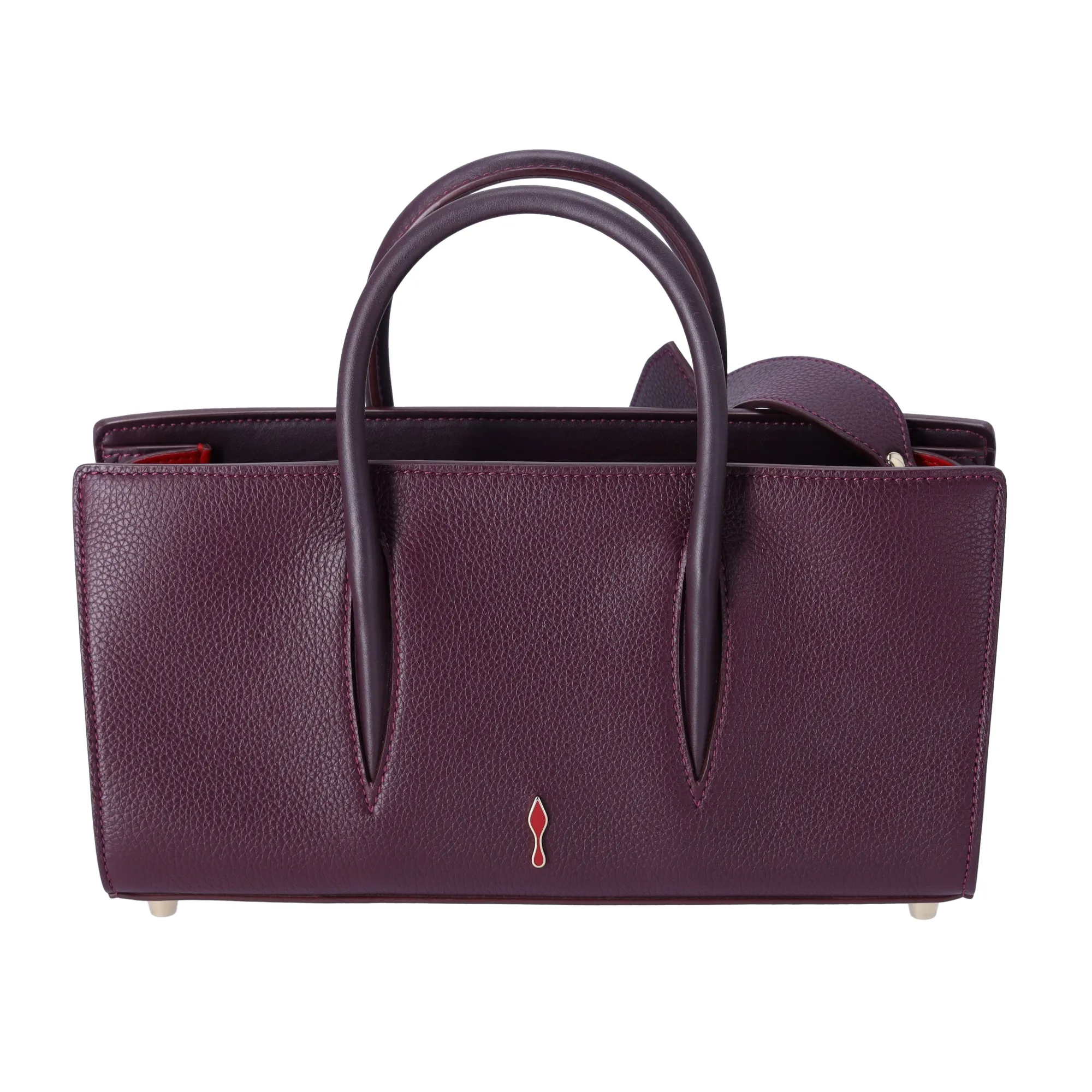 Christian Louboutin Paloma S Baguette Handbag Burgundy Leather sold by Gaby's Bags product image thumbnail 4