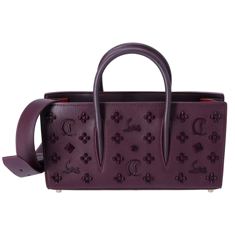 Christian Louboutin Paloma S Baguette Handbag Burgundy Leather sold by Gaby's Bags