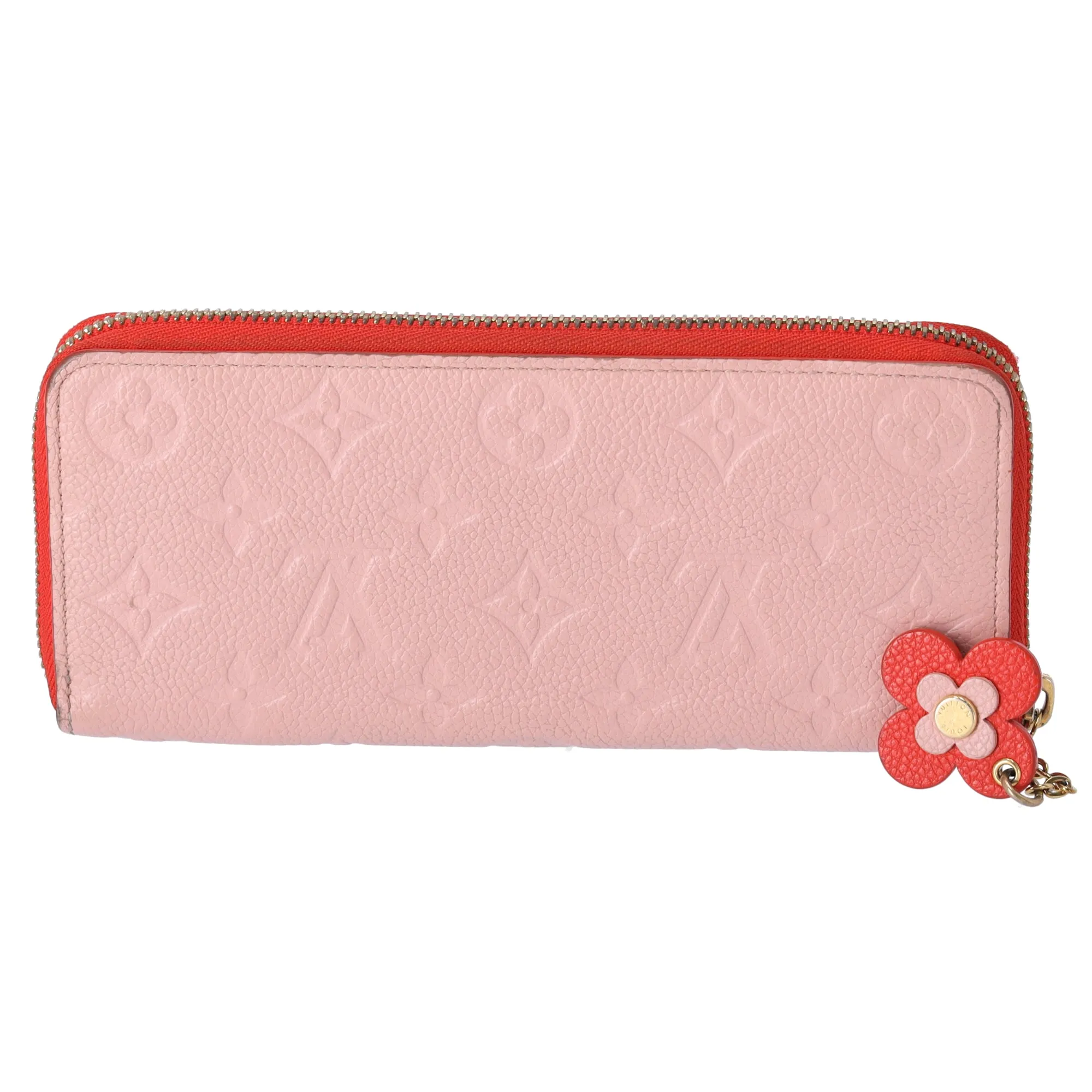 Louis Vuitton Clemence Monogram Empreinte Long Wallet M64161 Rose Poudre Flower sold by Gaby's Bags product image thumbnail 3