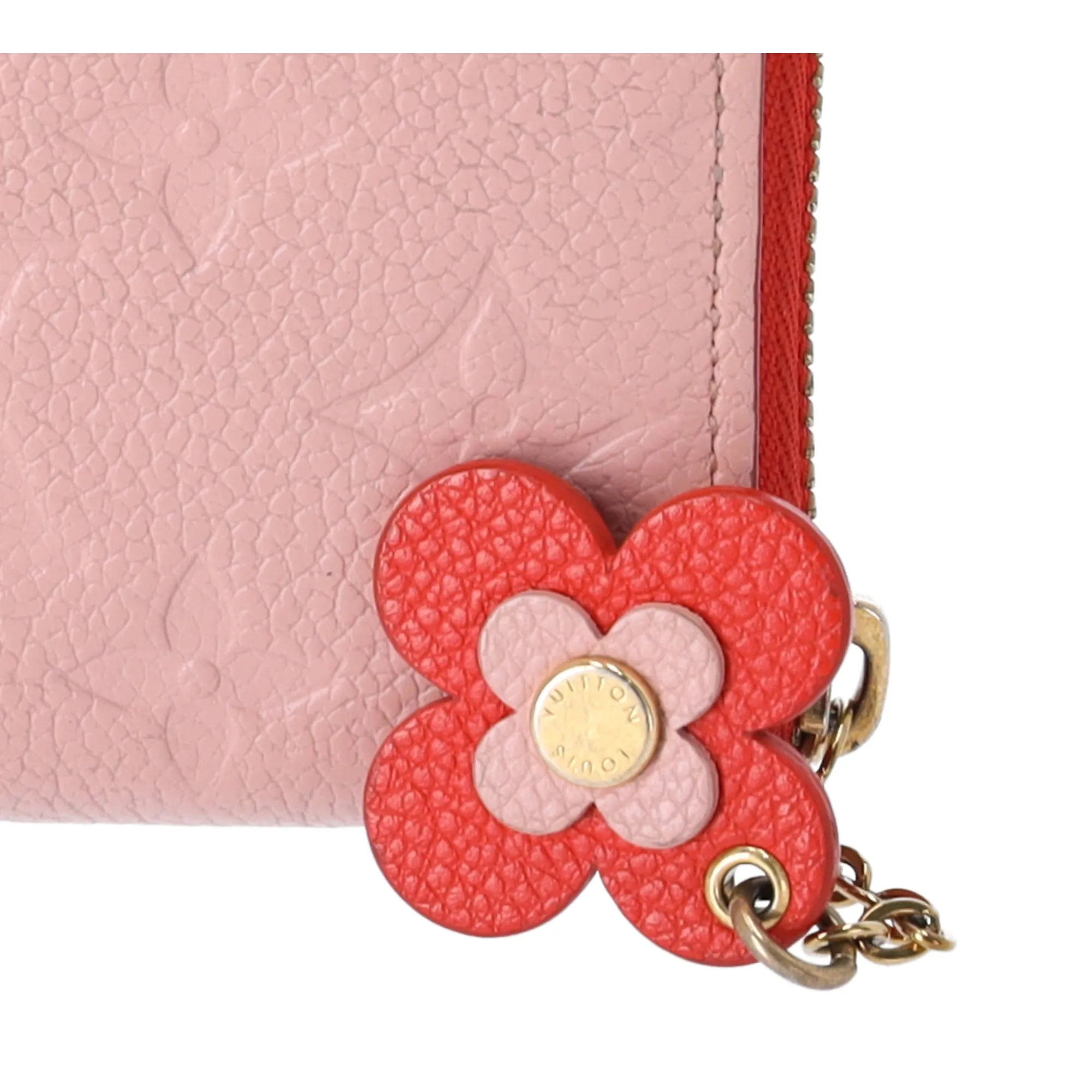 Louis Vuitton Clemence Monogram Empreinte Long Wallet M64161 Rose Poudre Flower sold by Gaby's Bags product image thumbnail 4