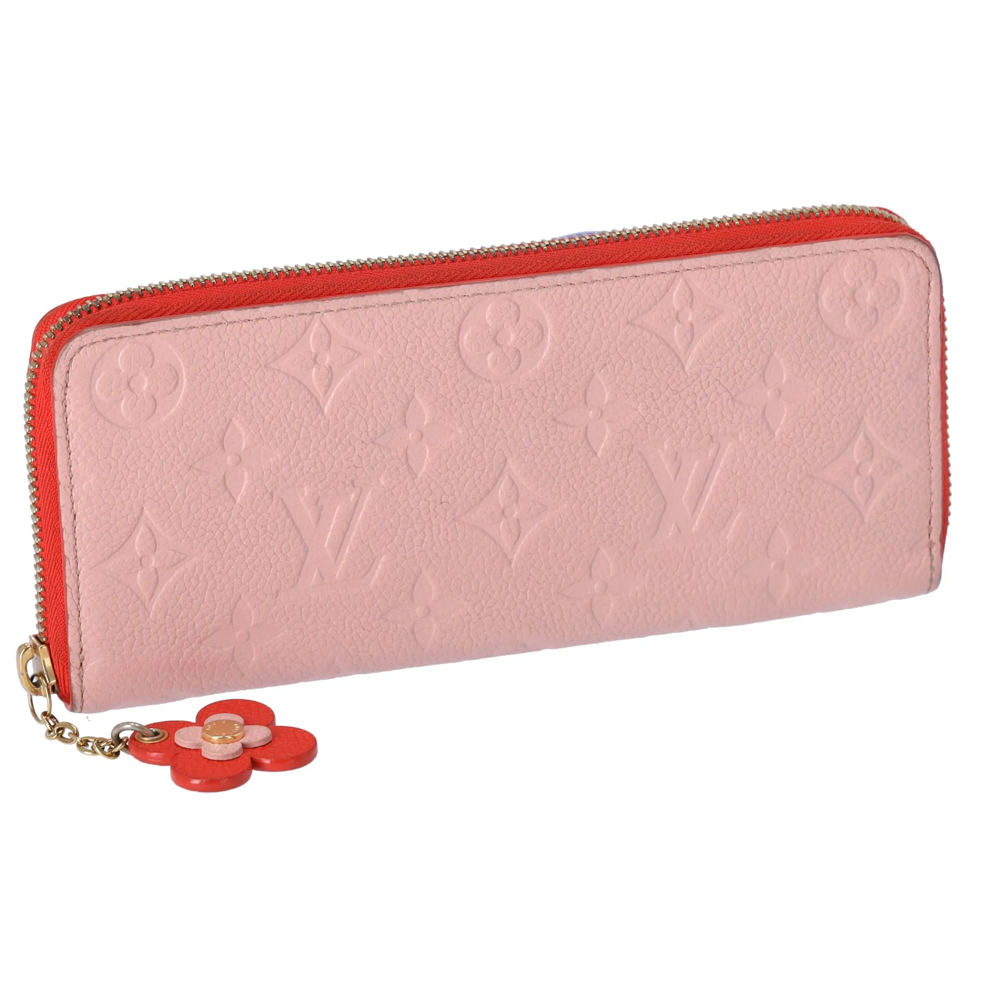 Louis Vuitton Clemence Monogram Empreinte Long Wallet M64161 Rose Poudre Flower sold by Gaby's Bags product image thumbnail 2