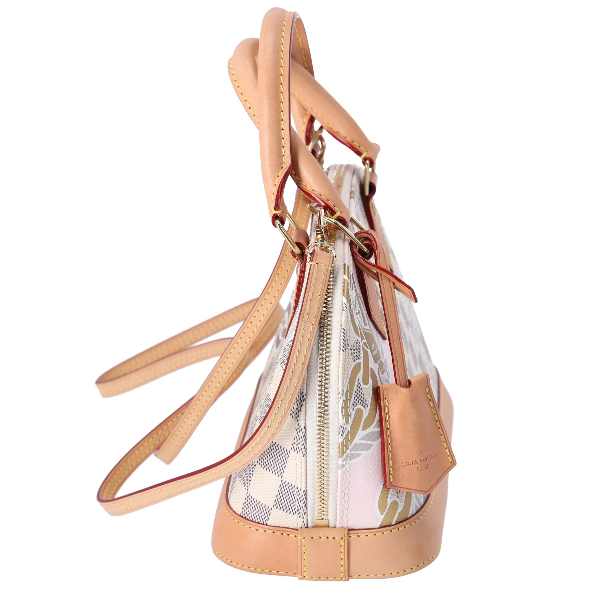 Louis Vuitton Alma BB Dome Satchel Shoulder Bag Damier Azur Nautical N40472 sold by Gaby's Bags product image thumbnail 3