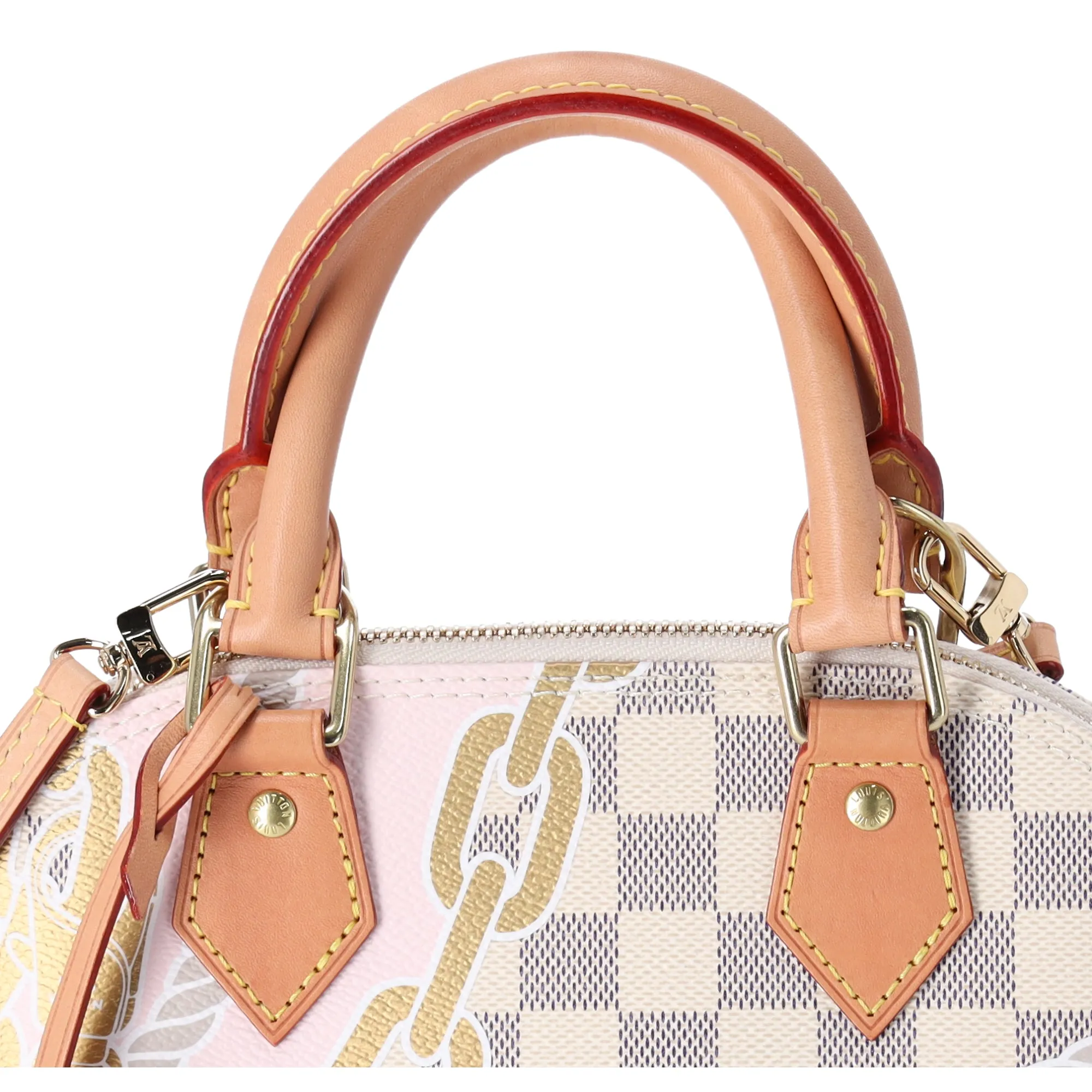 Louis Vuitton Alma BB Dome Satchel Shoulder Bag Damier Azur Nautical N40472 sold by Gaby's Bags product image thumbnail 2