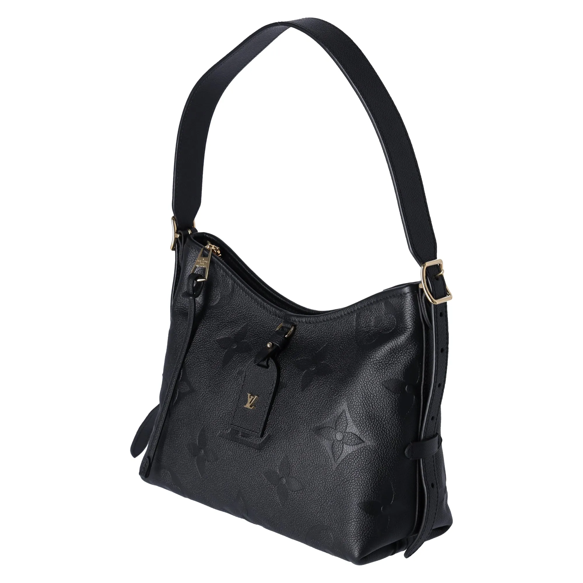 Louis Vuitton Carryall Zip NM PM Hobo M46288 Noir Monogram Empreinte + Pouch sold by Gaby's Bags product image thumbnail 4