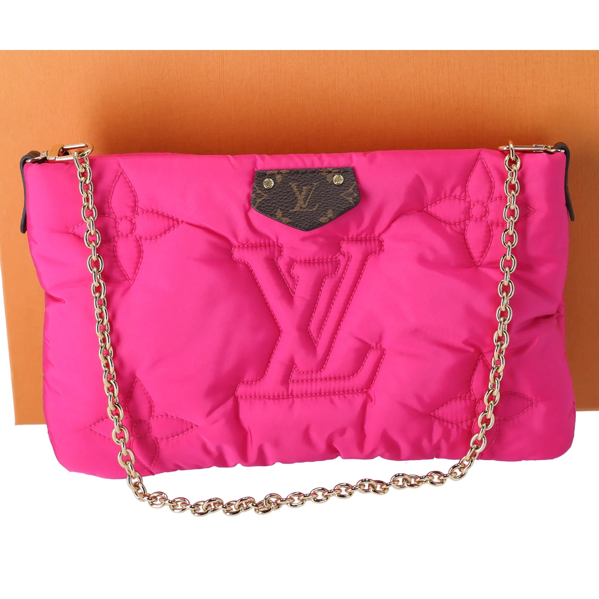 Louis Vuitton Maxi Multi Pochette Accessoires Pillow Shoulder Bag Black Pink sold by Gaby's Bags product image thumbnail 5