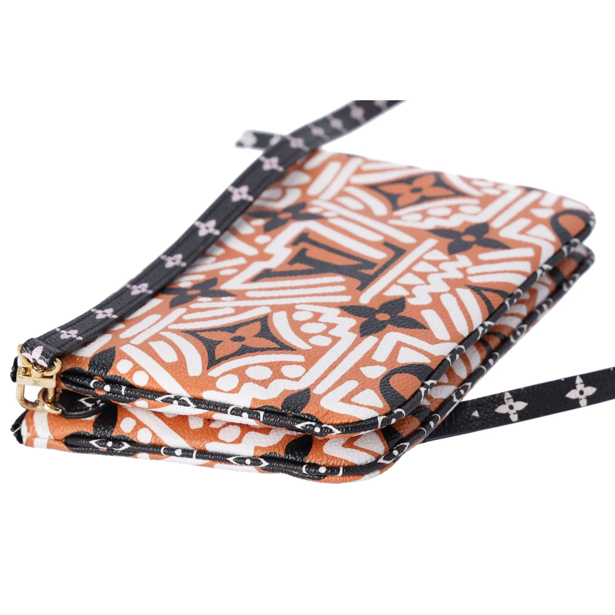 Louis Vuitton Pochette Double Zip LV Crafty Giant Monogram Crossbody Orange sold by Gaby's Bags product image thumbnail 4