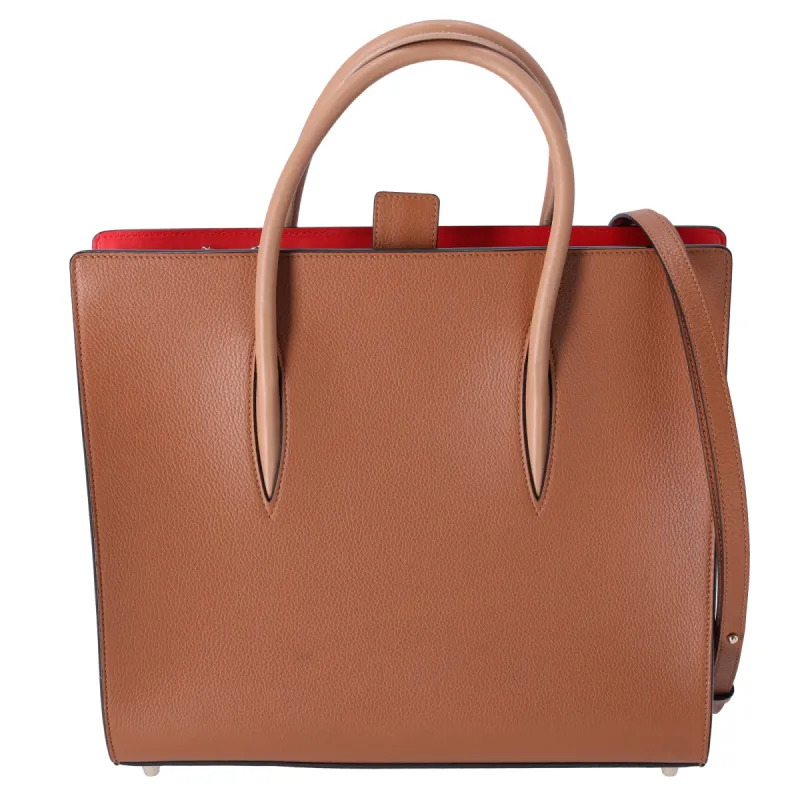 Christian Louboutin Paloma Large Tote Bag Brown Leather sold by Gaby's Bags