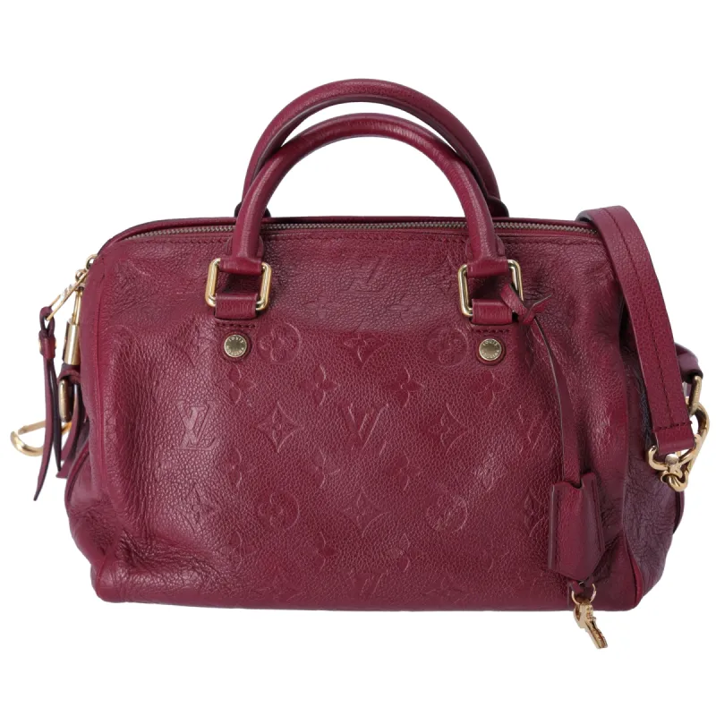 Louis Vuitton Speedy Bandouliere 25 Monogram Empreinte Handbag M40764 Aurore sold by Gaby's Bags