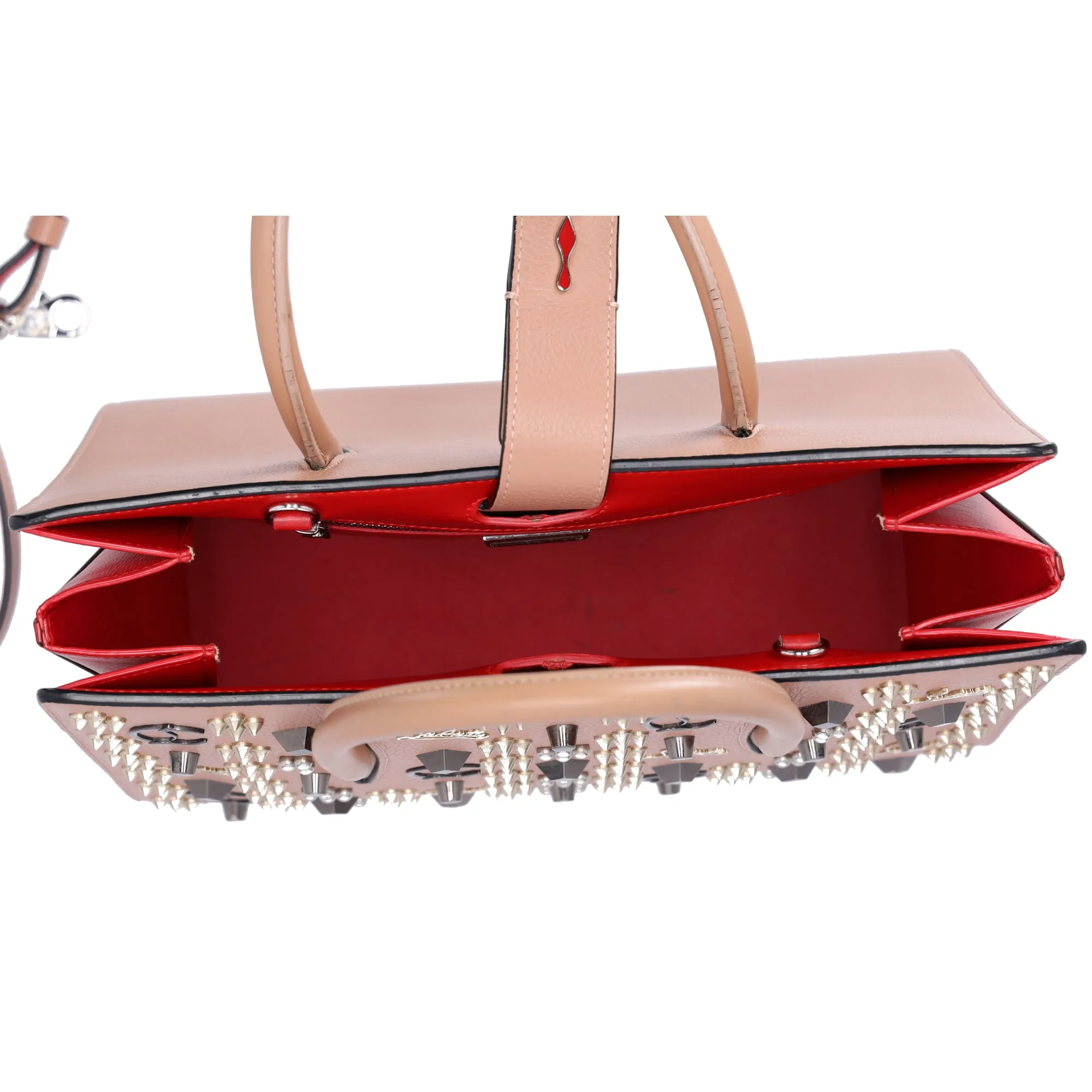 Christian Louboutin Paloma S Medium Tote Bag Pink Leather Studded sold by Gaby's Bags product image thumbnail 4