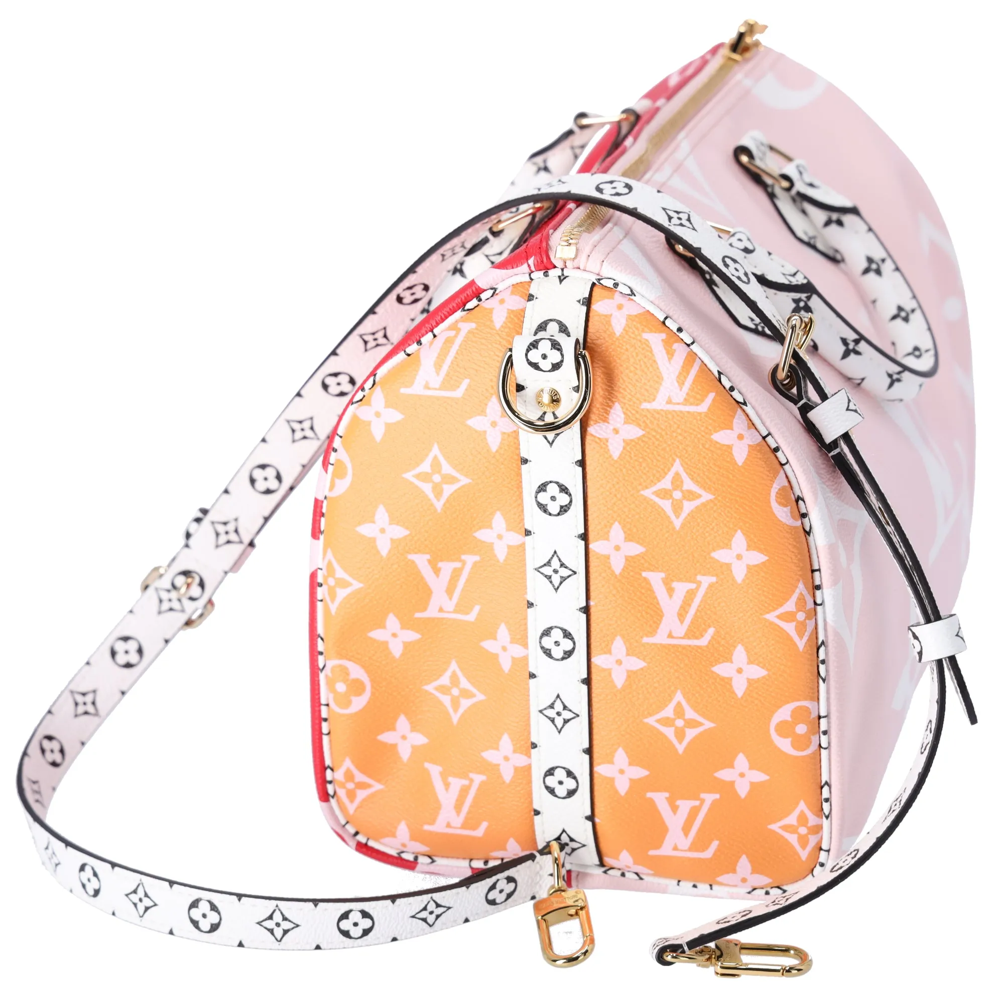 Louis Vuitton Speedy Bandouliere 30 Giant Monogram Handbag M44573 Rouge Pink sold by Gaby's Bags product image thumbnail 4