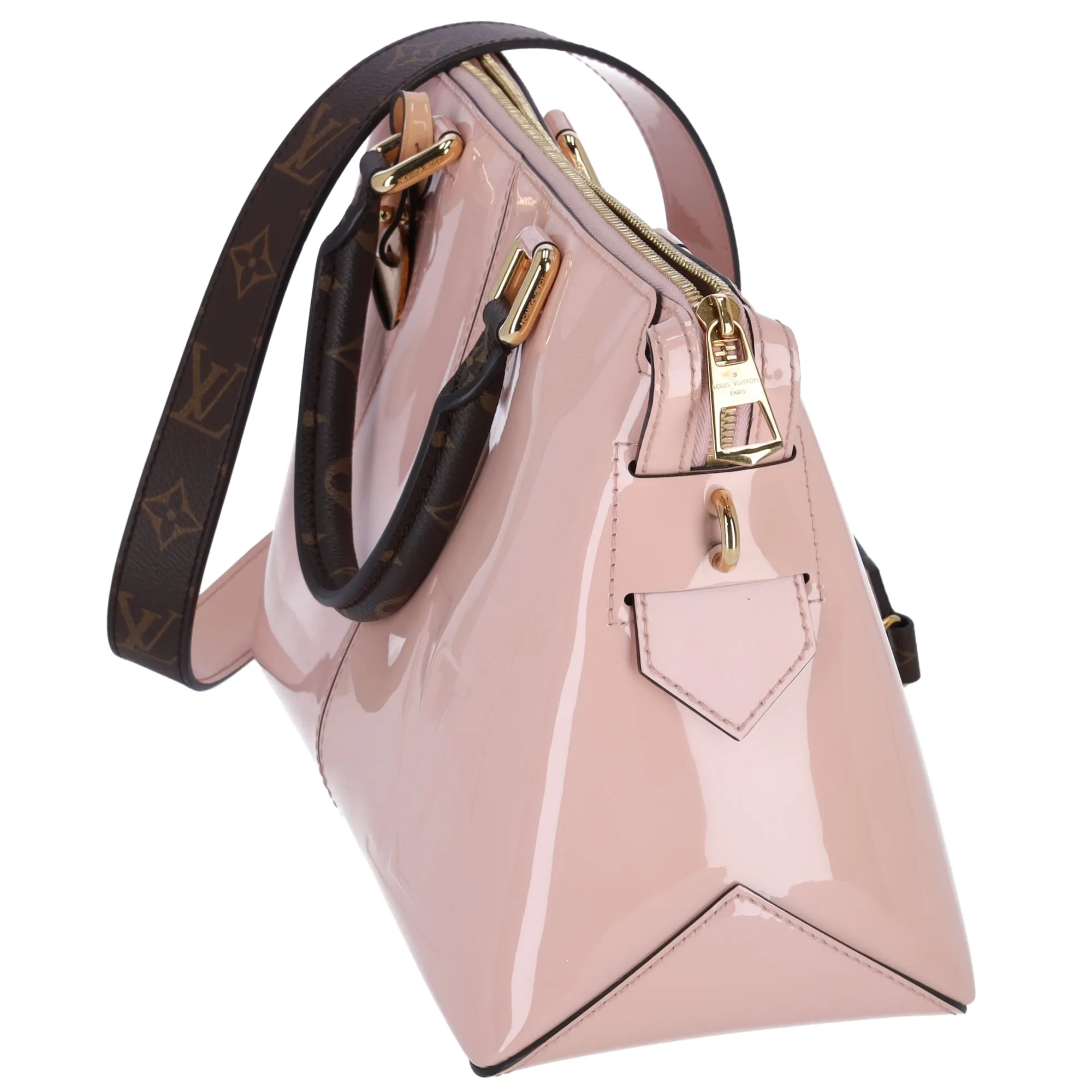 Louis Vuitton Vernis Mirror Tote Pink Rose Ballerine Patent Leather M54639 sold by Gaby's Bags product image thumbnail 5