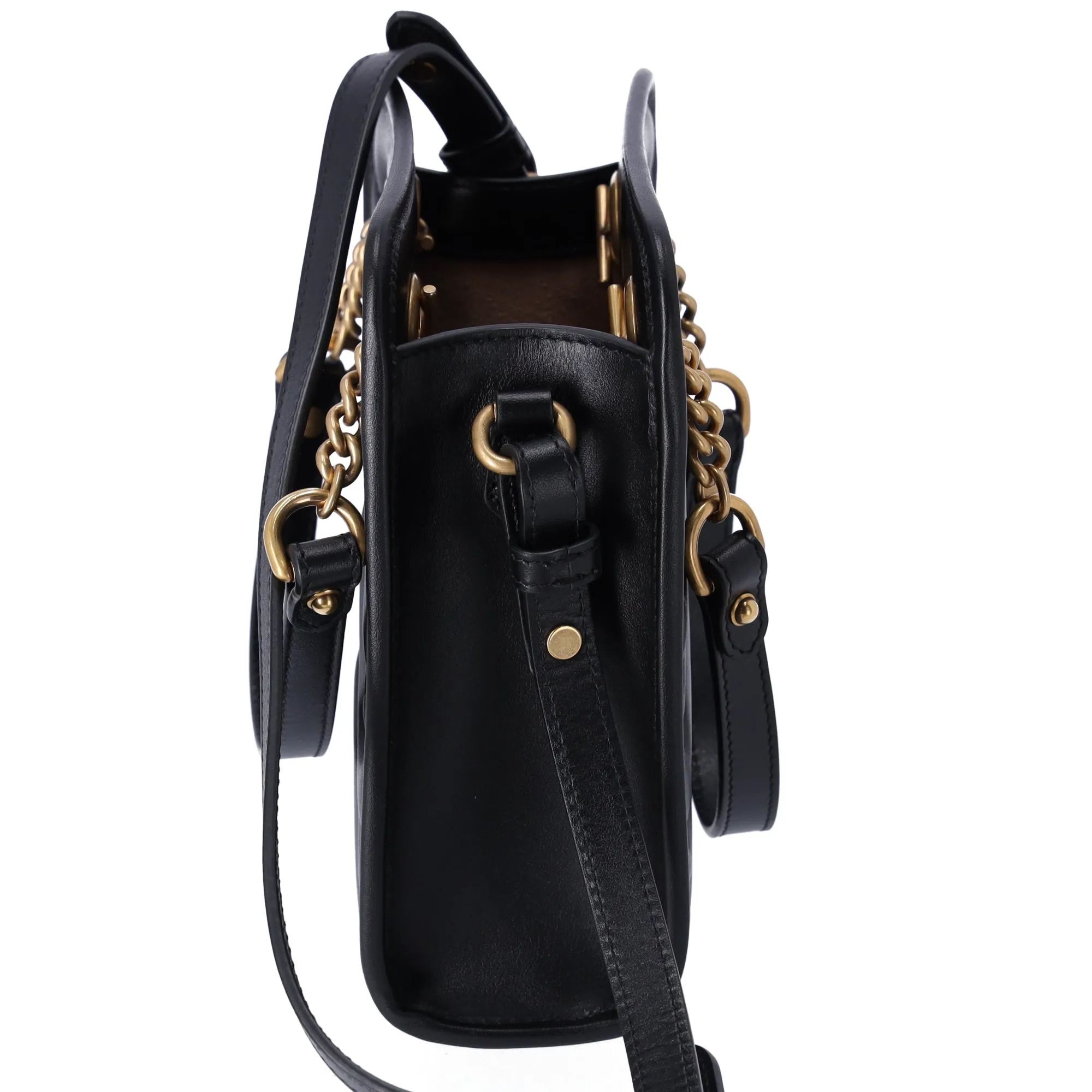GUCCI GG Marmont NS Handbag Crossbody 696123 Black Leather sold by Gaby's Bags product image thumbnail 4