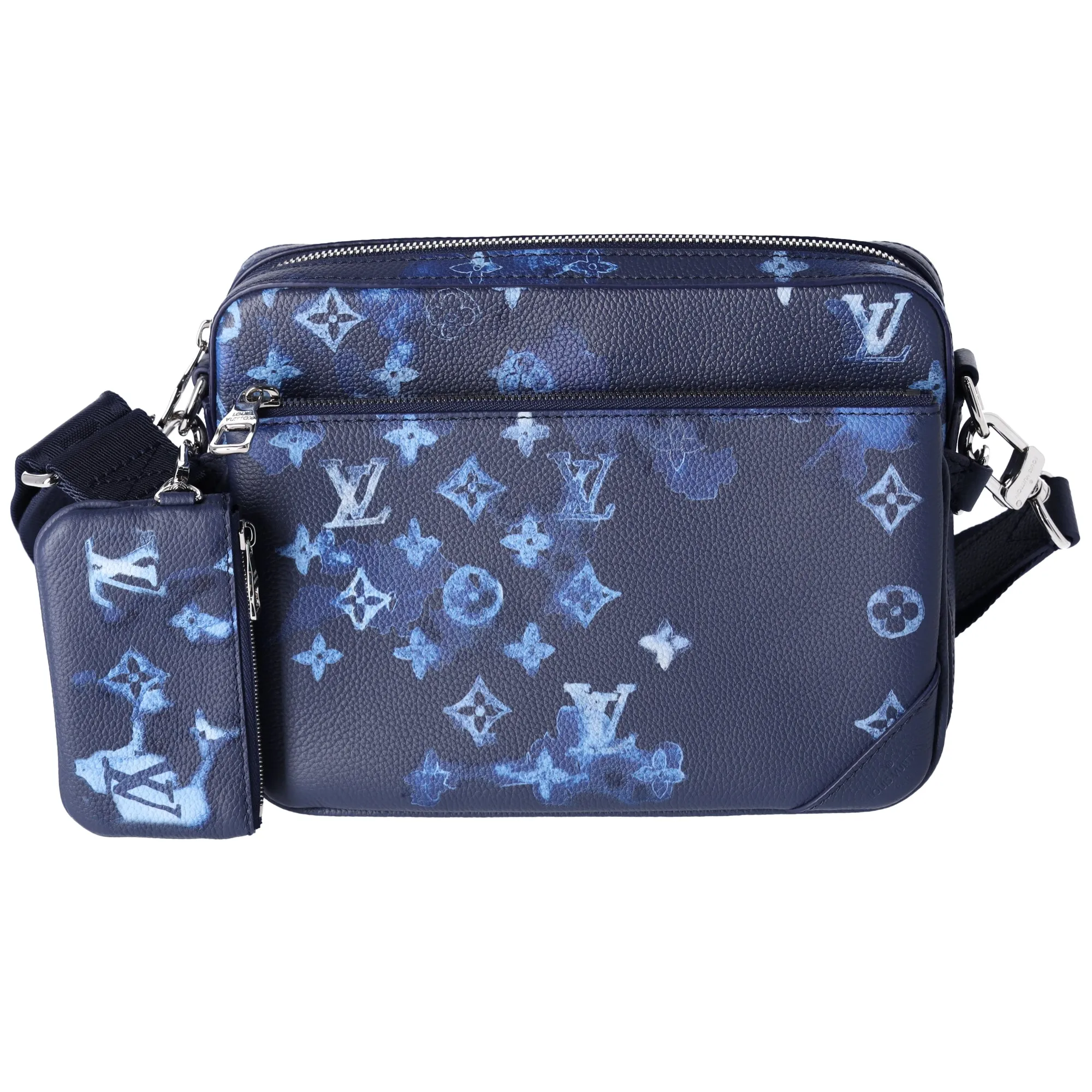 Louis Vuitton Trio Messenger Watercolor Summer Collection Navy sold by Gaby's Bags