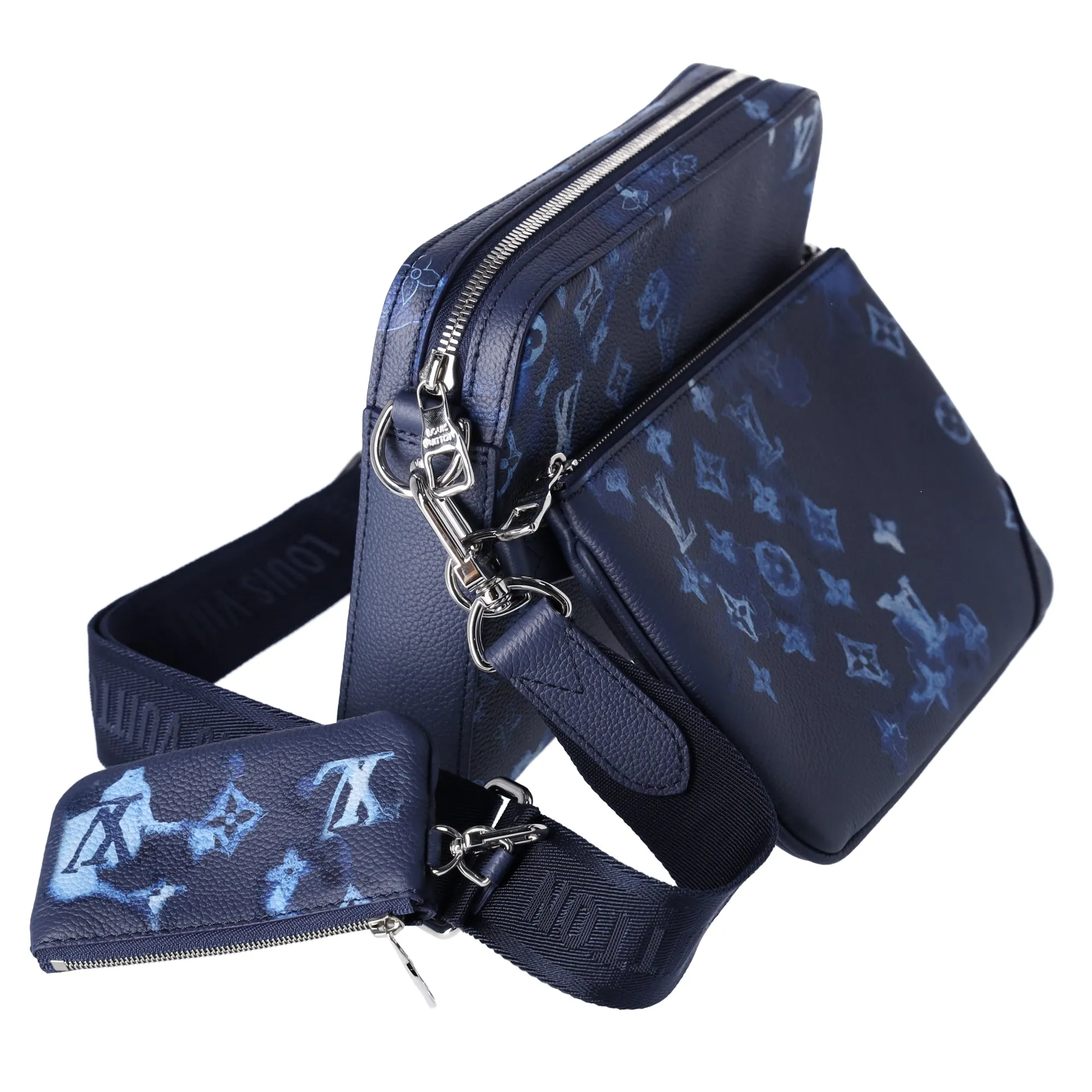 Louis Vuitton Trio Messenger Watercolor Summer Collection Navy sold by Gaby's Bags product image thumbnail 3