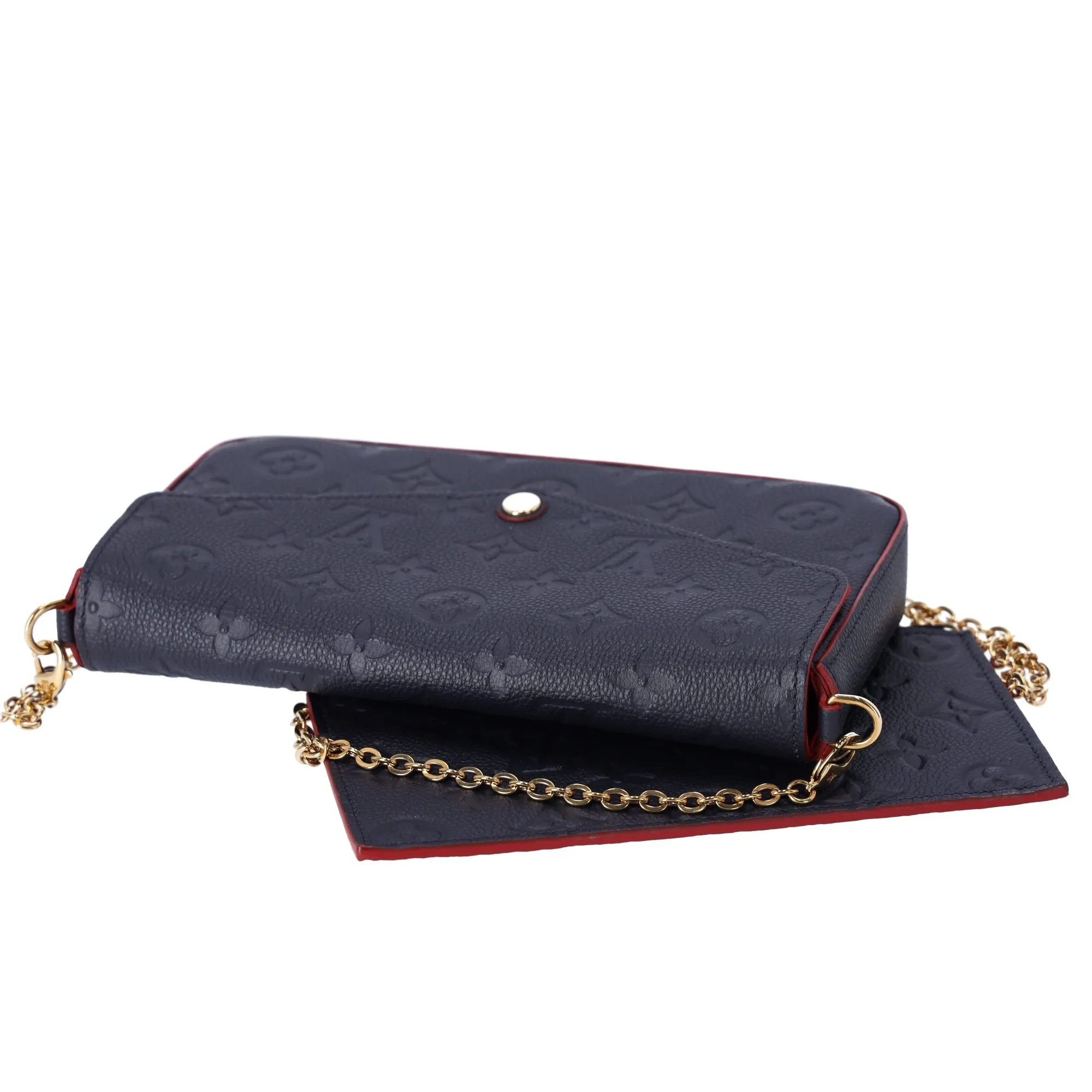 Louis Vuitton Pouchette Felice Monogram Empreinte Crossbody Marine Rouge sold by Gaby's Bags product image thumbnail 4