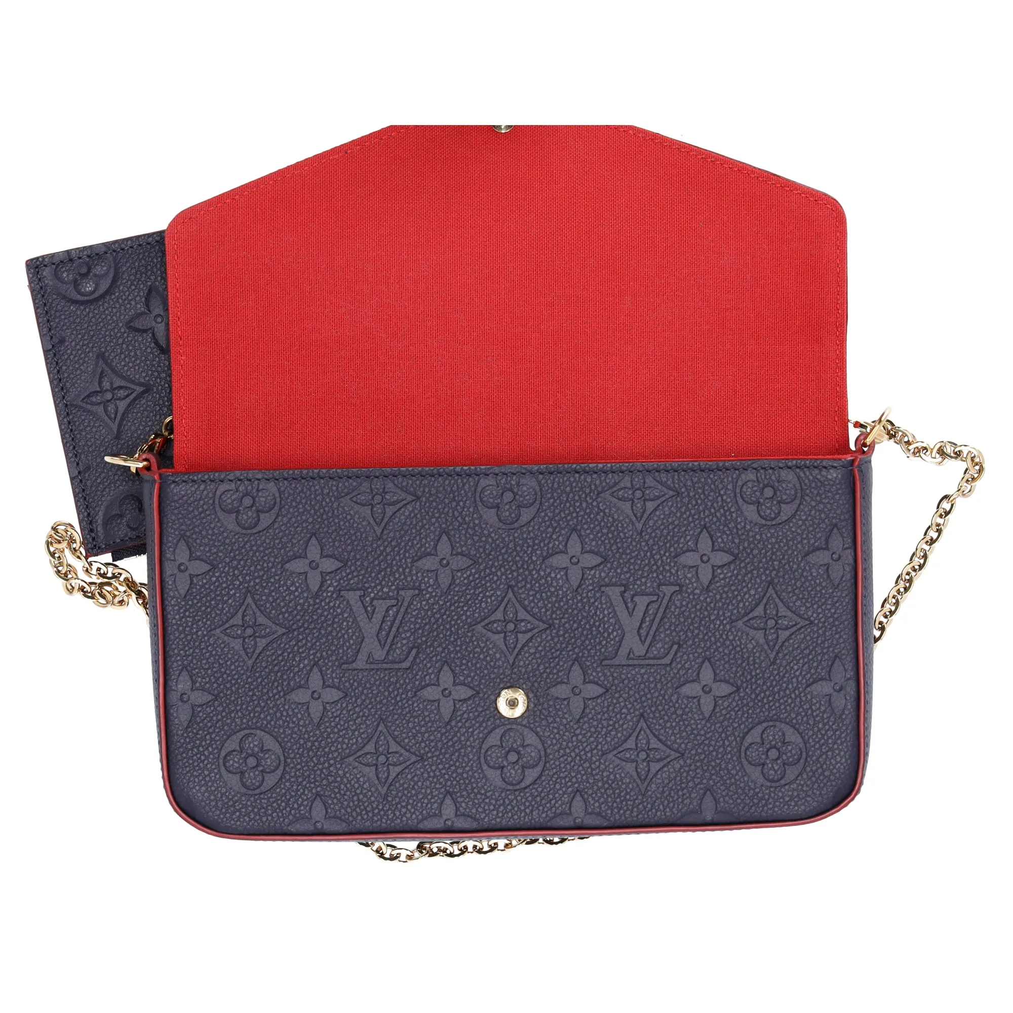 Louis Vuitton Pouchette Felice Monogram Empreinte Crossbody Marine Rouge sold by Gaby's Bags product image thumbnail 5