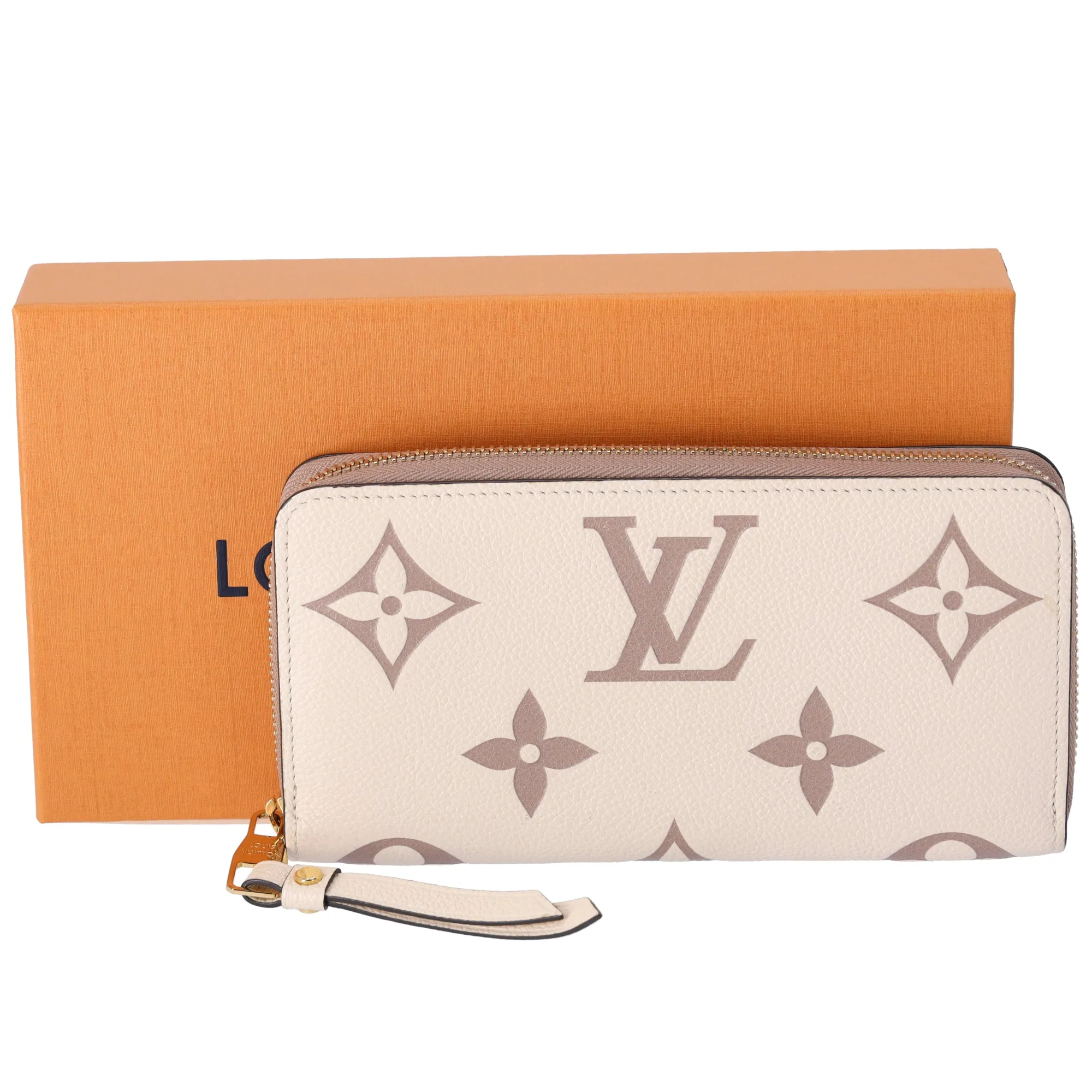 Louis Vuitton Zippy Wallet Bicolor Monogram Amplant M80116 Creme Bois de Rose sold by Gaby's Bags