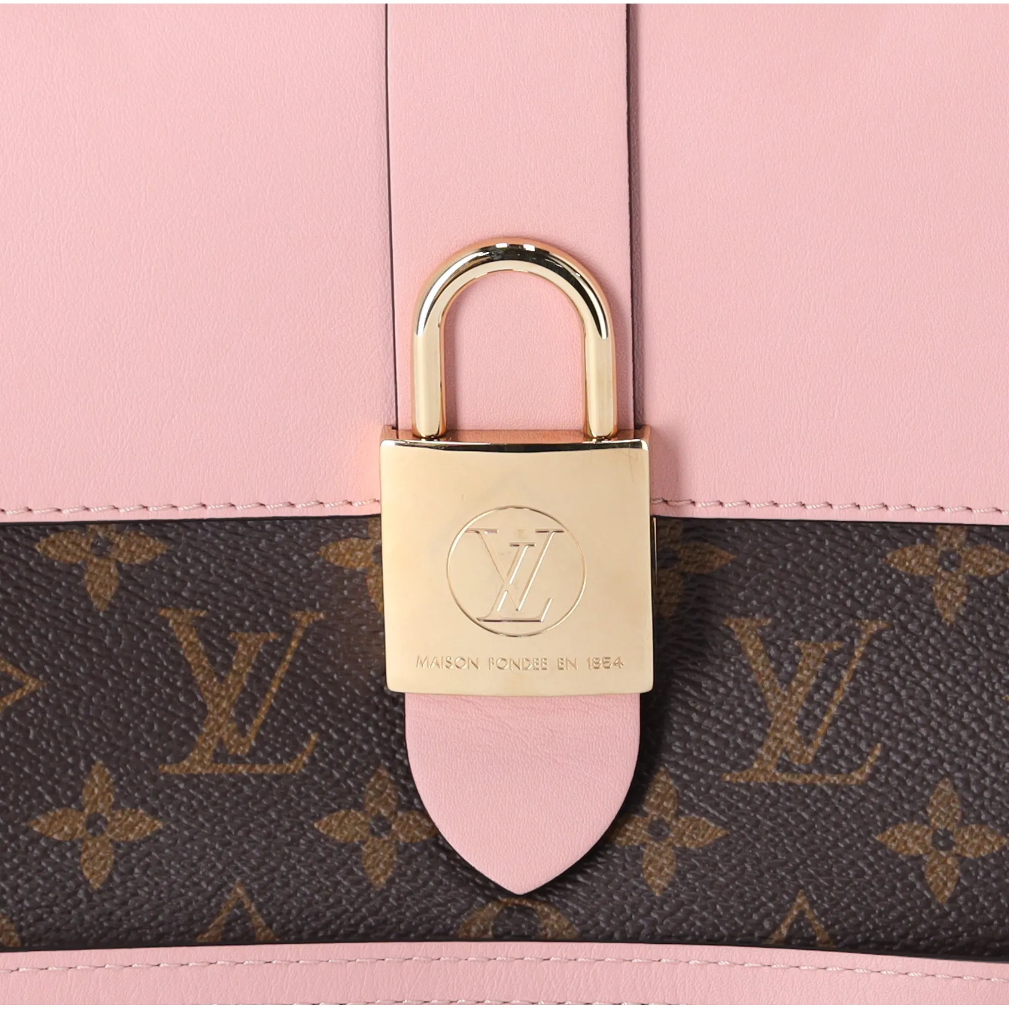 Louis Vuitton Locky BB Monogram Handbag M44080 Rose Poudre Pink Brown sold by Gaby's Bags product image thumbnail 2