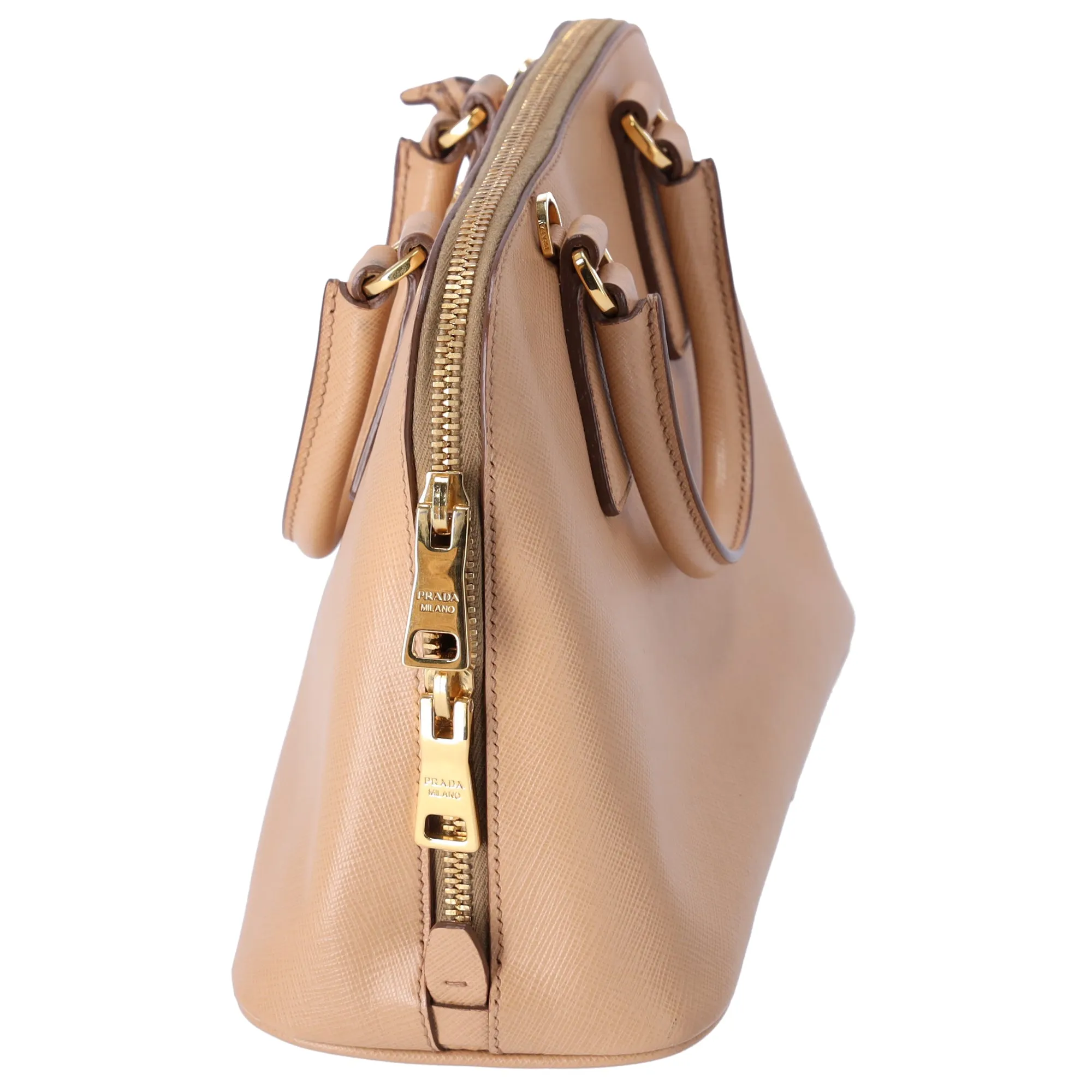 PRADA Promenade Small Handbag Shoulder Bag BL0838 Light Brown Leather sold by Gaby's Bags product image thumbnail 2