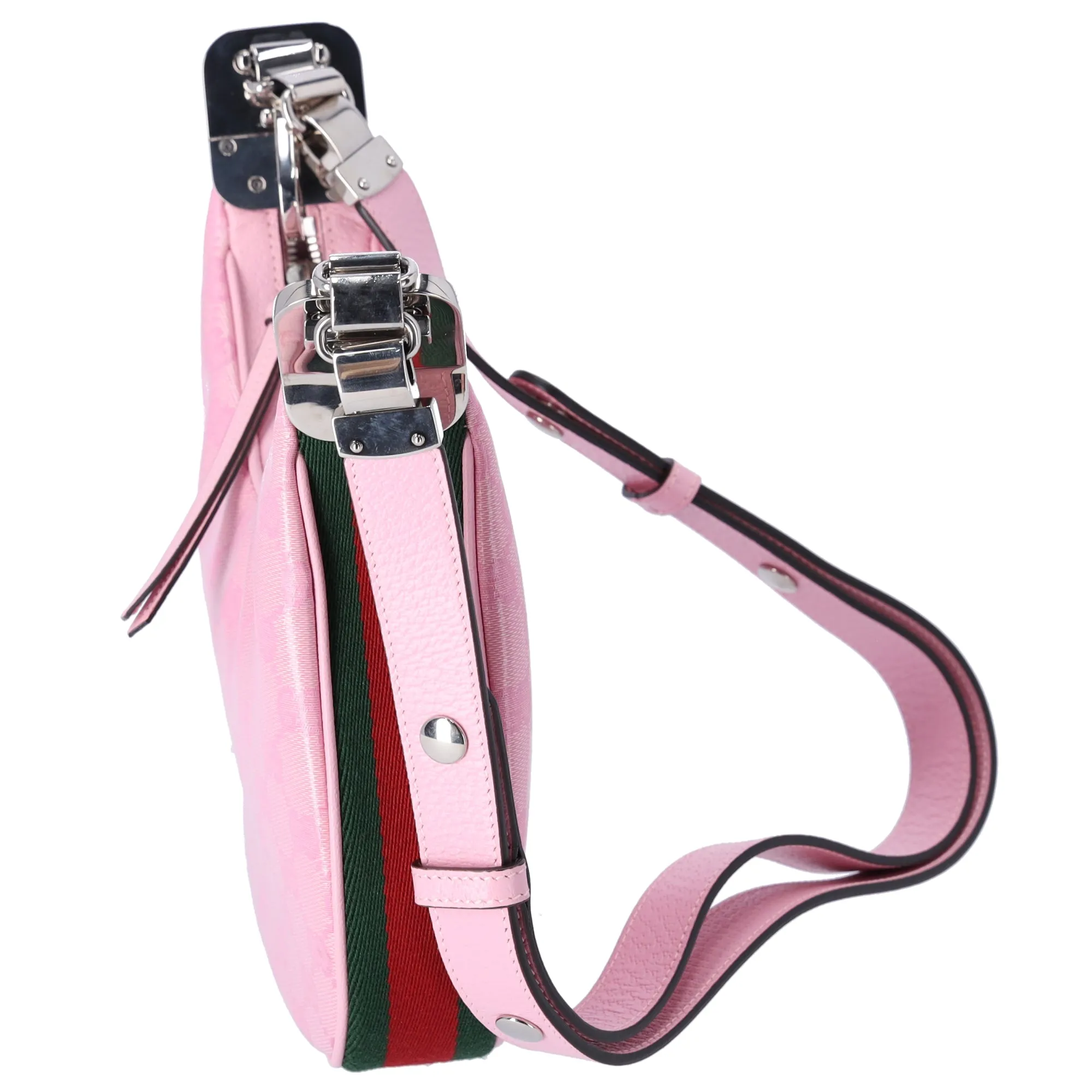 GUCCI Attache Small Shoulder Bag 699409 Pink GG Multicolor Strap sold by Gaby's Bags product image thumbnail 4