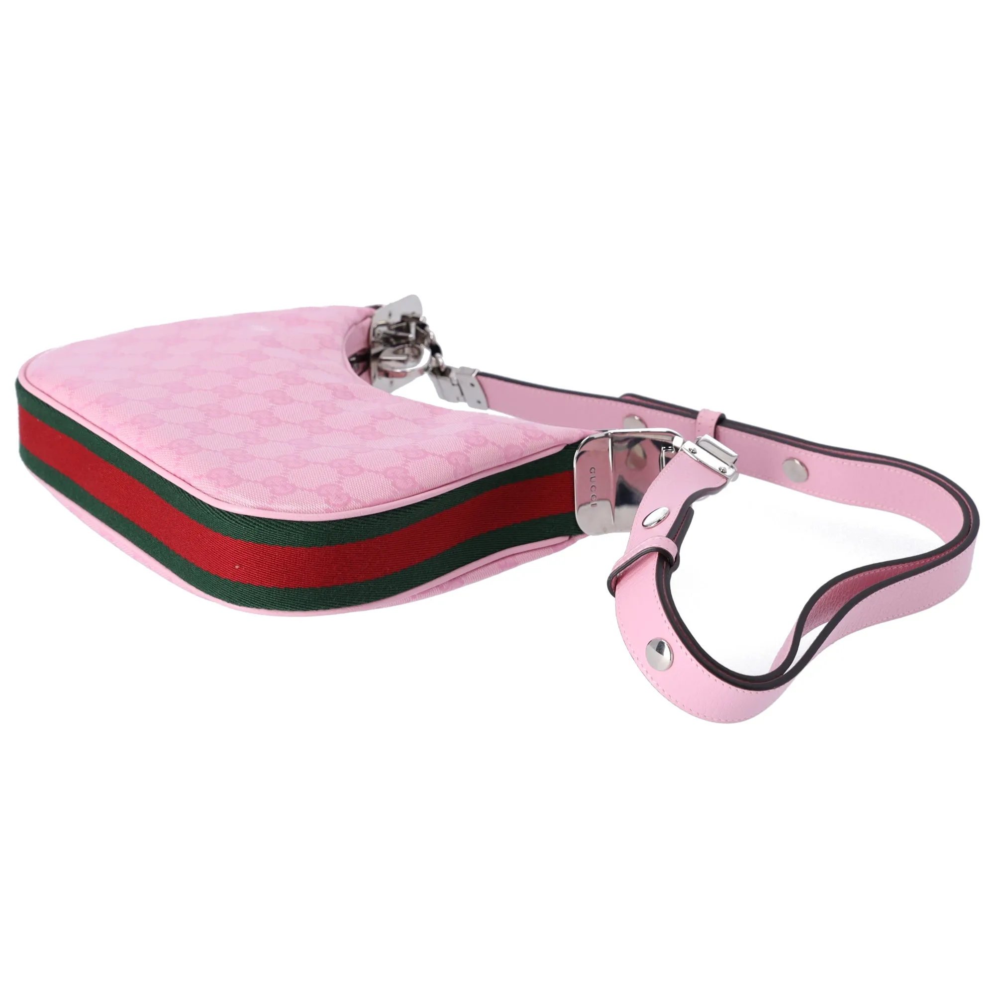 GUCCI Attache Small Shoulder Bag 699409 Pink GG Multicolor Strap sold by Gaby's Bags product image thumbnail 5