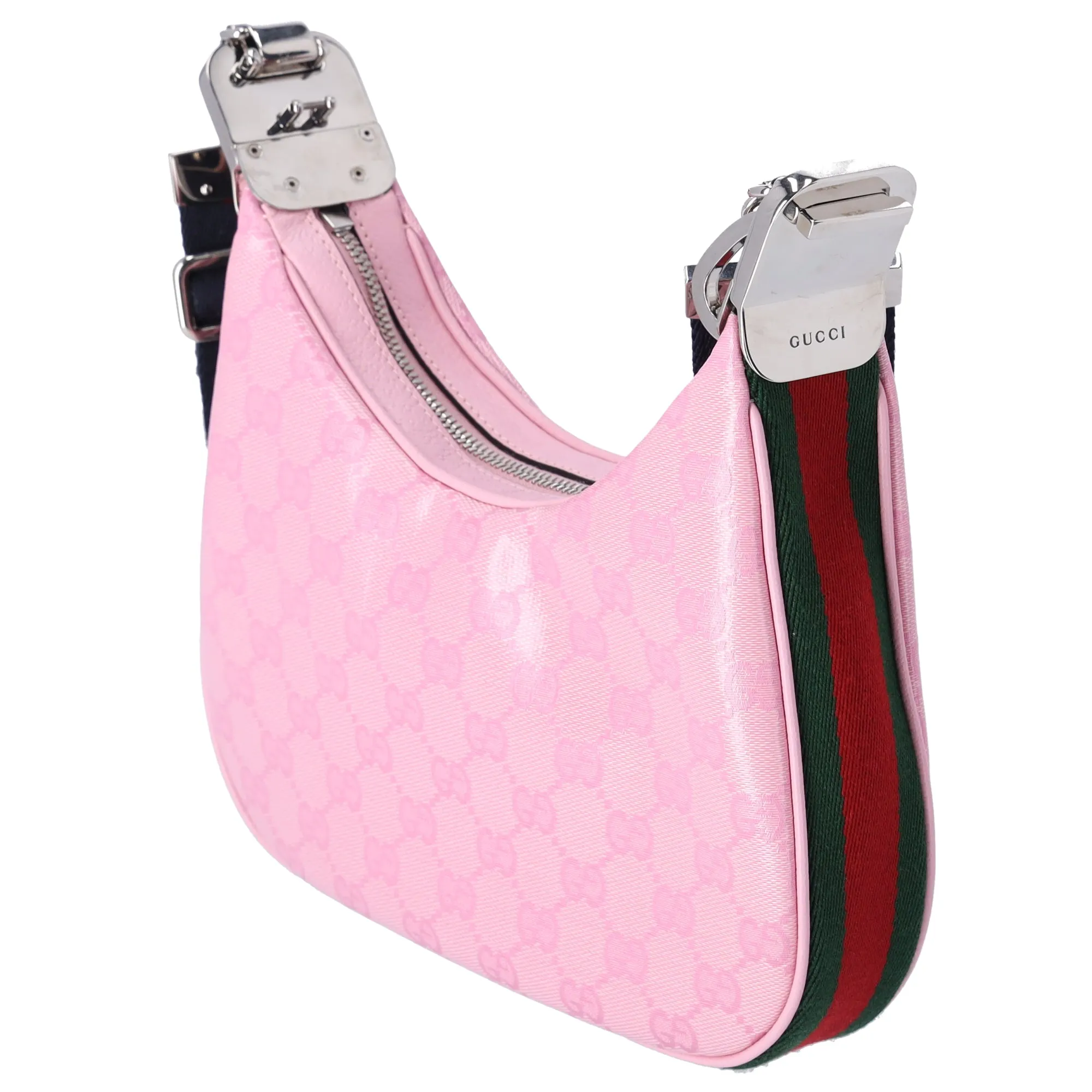 GUCCI Attache Small Shoulder Bag 699409 Pink GG Multicolor Strap sold by Gaby's Bags product image thumbnail 2