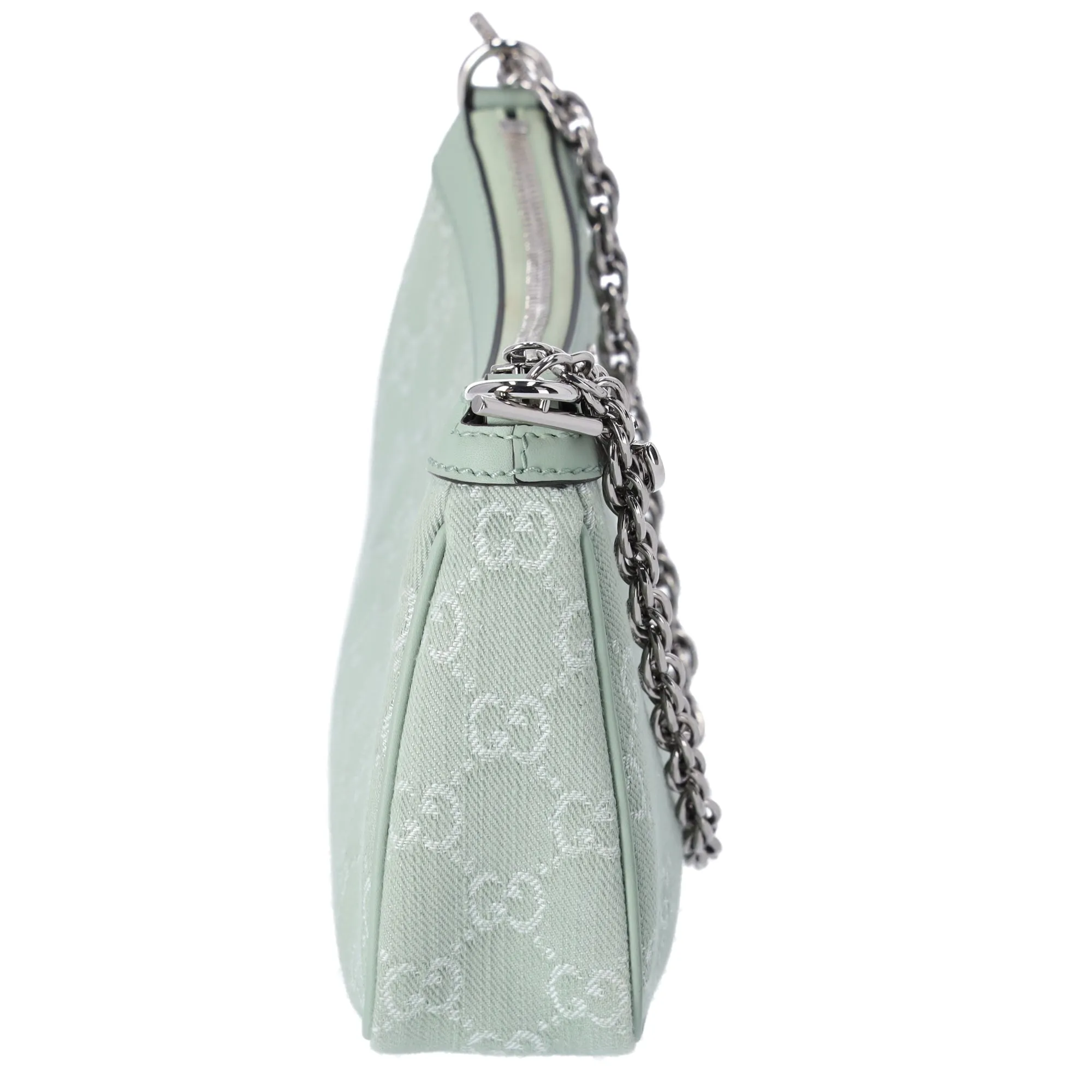 GUCCI Ophidia Small Shoulder Bag Handbag 784753 Light Green Jacquard Leather sold by Gaby's Bags product image thumbnail 4