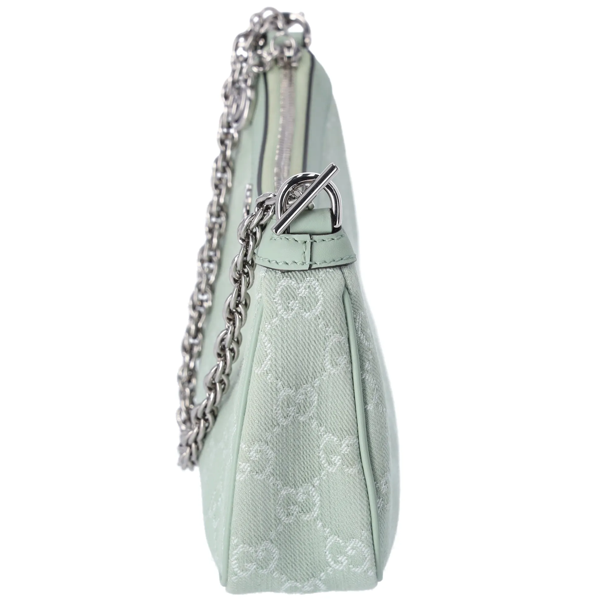 GUCCI Ophidia Small Shoulder Bag Handbag 784753 Light Green Jacquard Leather sold by Gaby's Bags product image thumbnail 2