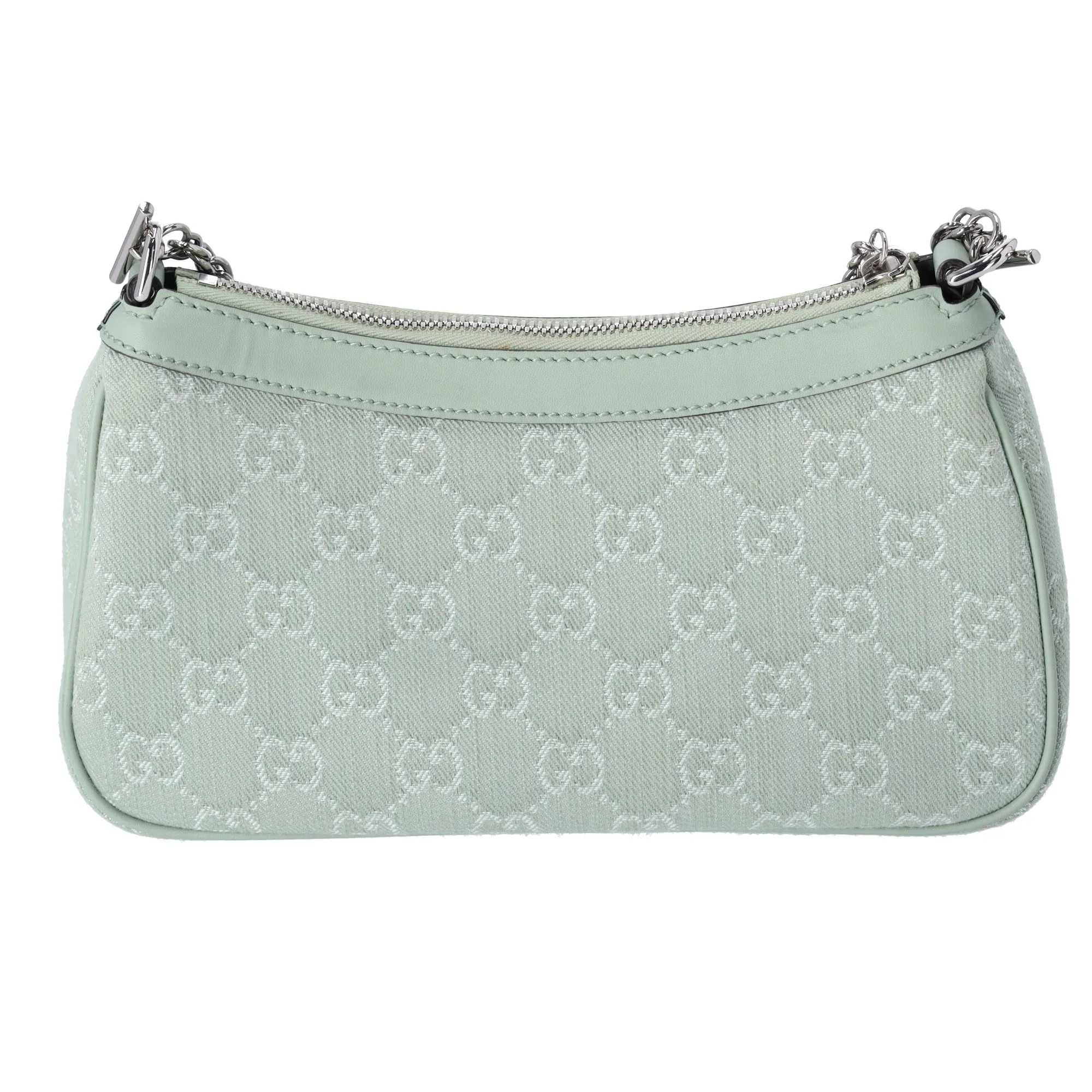 GUCCI Ophidia Small Shoulder Bag Handbag 784753 Light Green Jacquard Leather sold by Gaby's Bags product image thumbnail 3