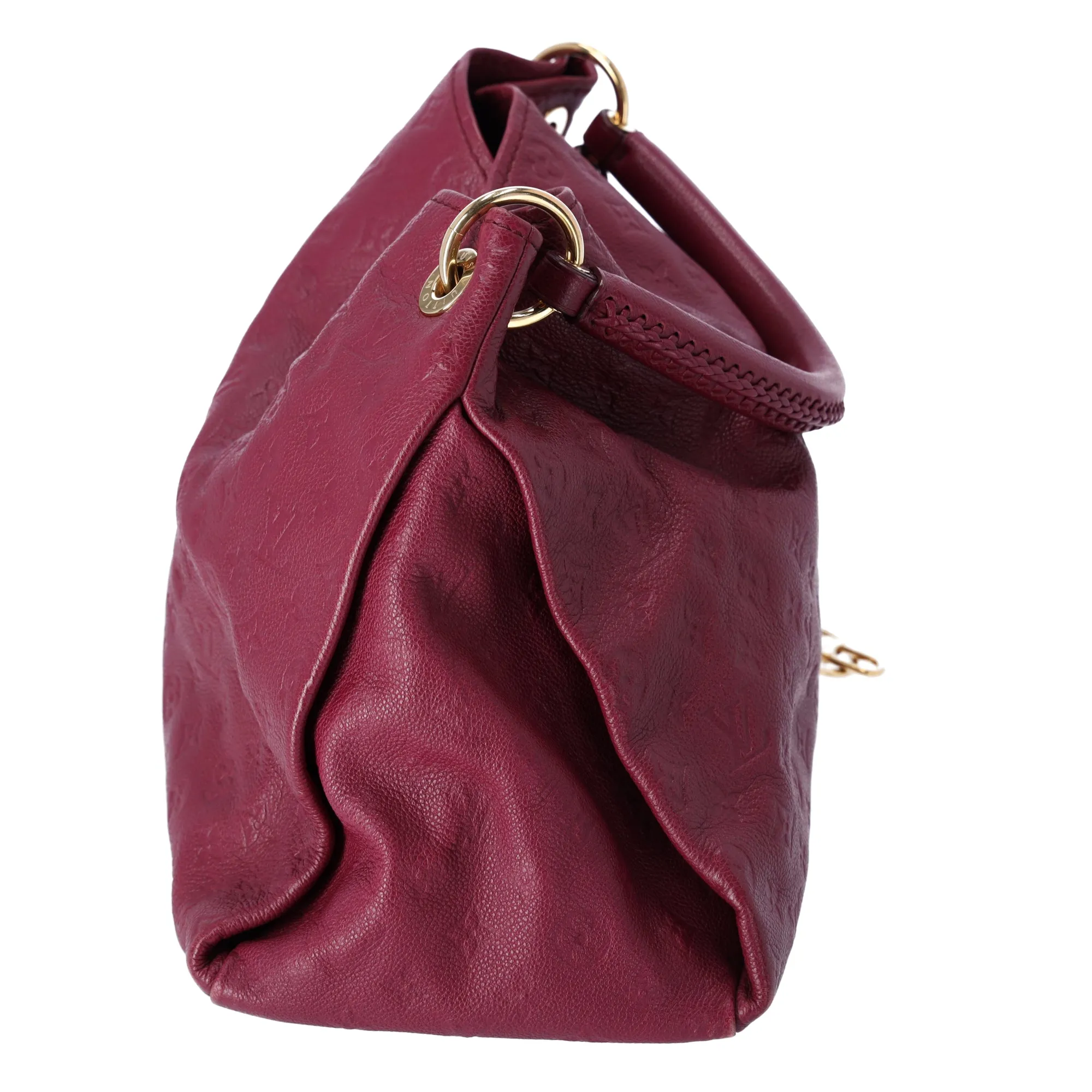 Louis Vuitton Artsy MM Monogram Empreinte Hobo Tote Aurore Dark Pink Leather sold by Gaby's Bags product image thumbnail 5