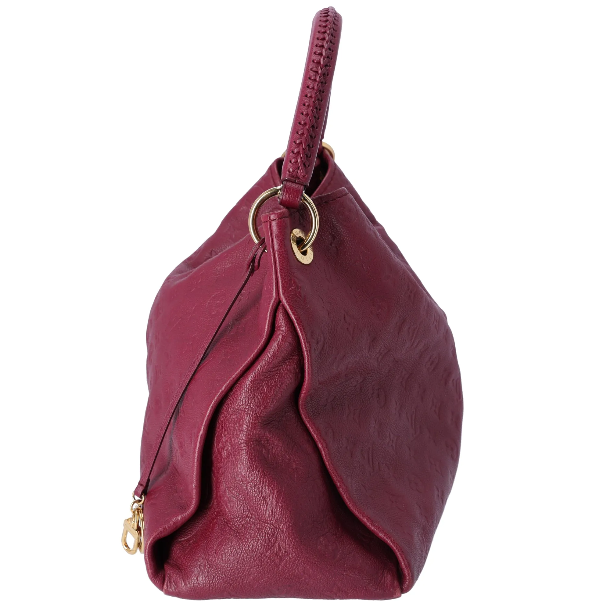 Louis Vuitton Artsy MM Monogram Empreinte Hobo Tote Aurore Dark Pink Leather sold by Gaby's Bags product image thumbnail 3