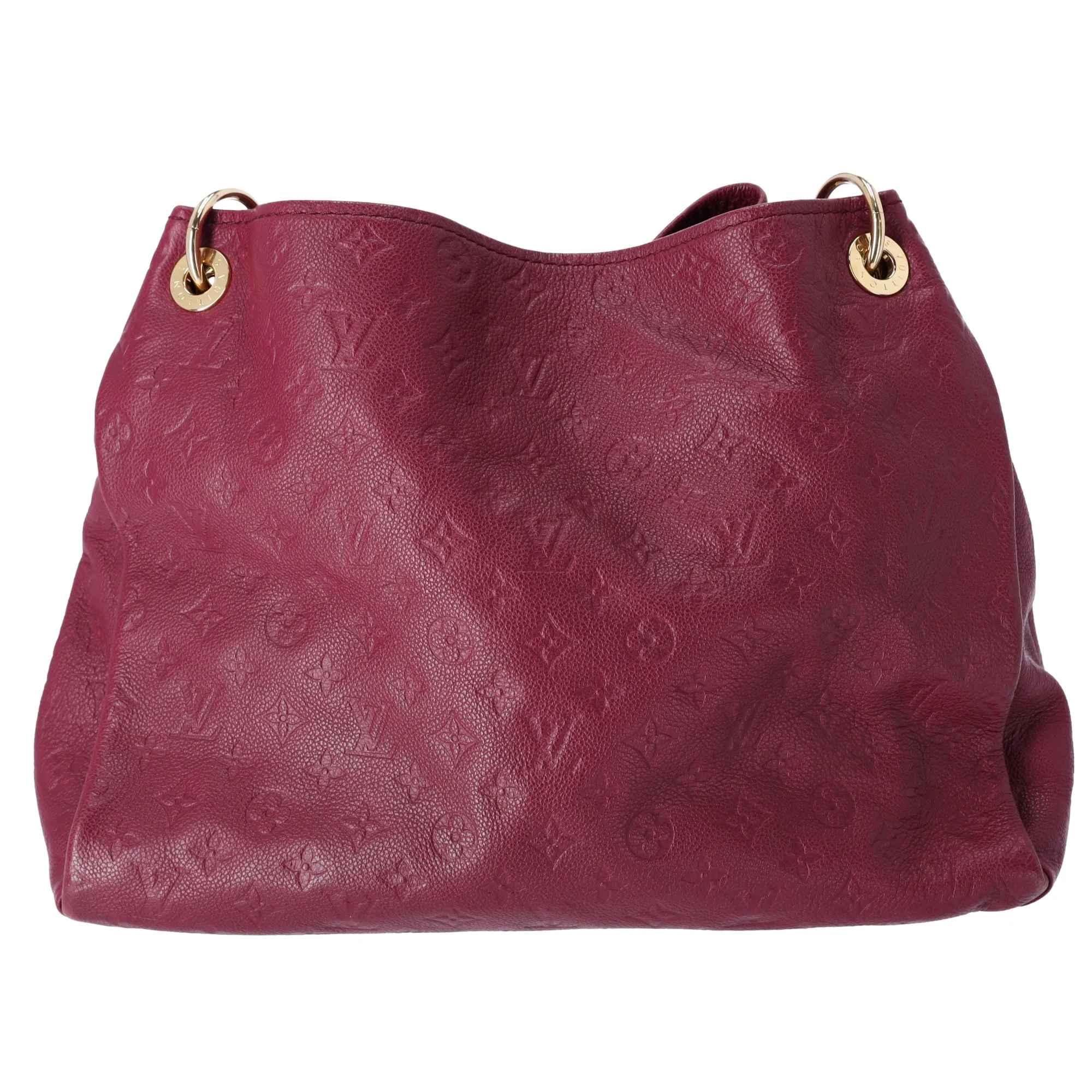 Louis Vuitton Artsy MM Monogram Empreinte Hobo Tote Aurore Dark Pink Leather sold by Gaby's Bags product image thumbnail 4