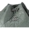 CHANEL Gabrielle Medium Backpack Khaki Green Aged Calf Leather sold by Gaby's Bags