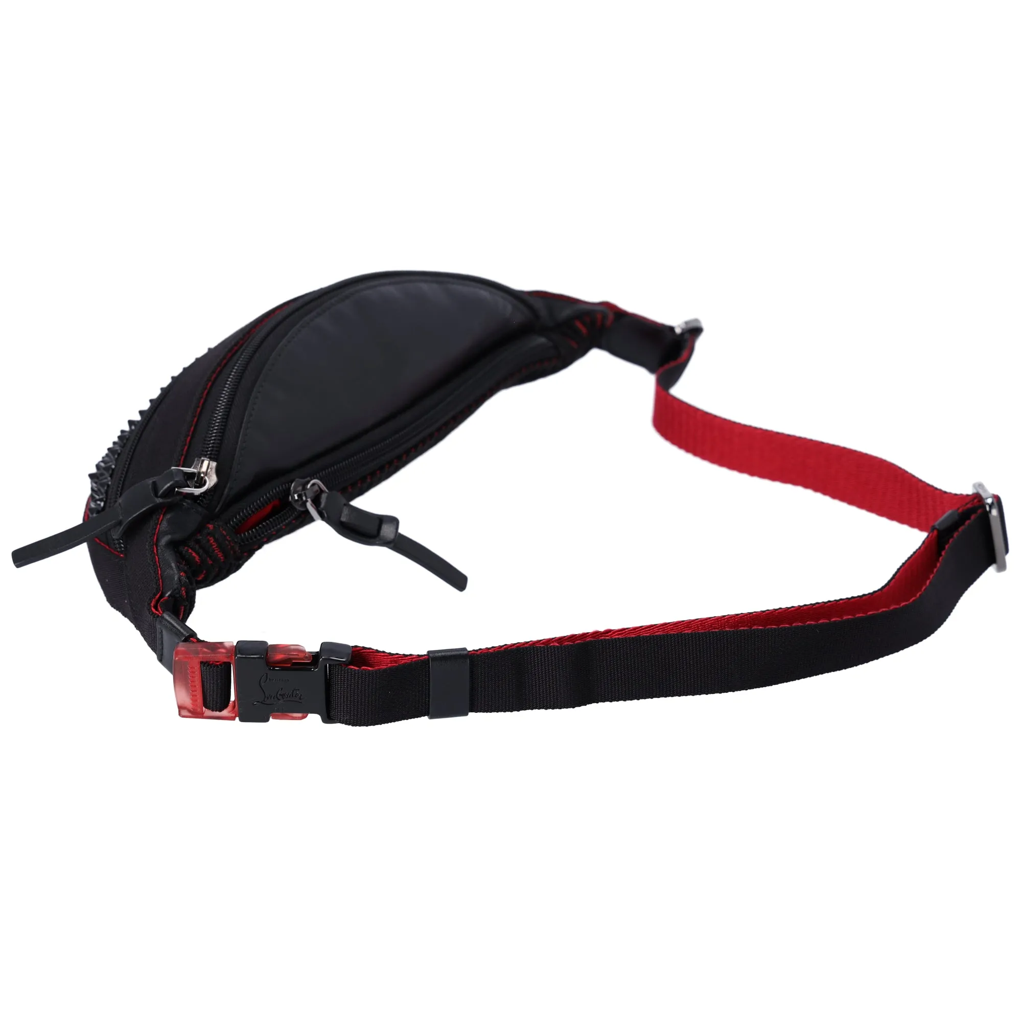 Christian Louboutin Paris to New York City Bum Bag 3195046 Black Red sold by Gaby's Bags product image thumbnail 3