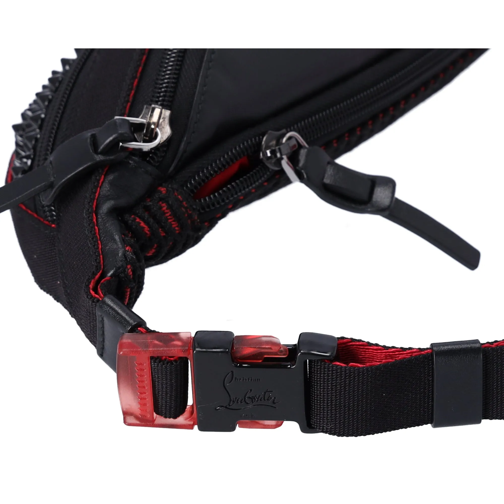 Christian Louboutin Paris to New York City Bum Bag 3195046 Black Red sold by Gaby's Bags product image thumbnail 4