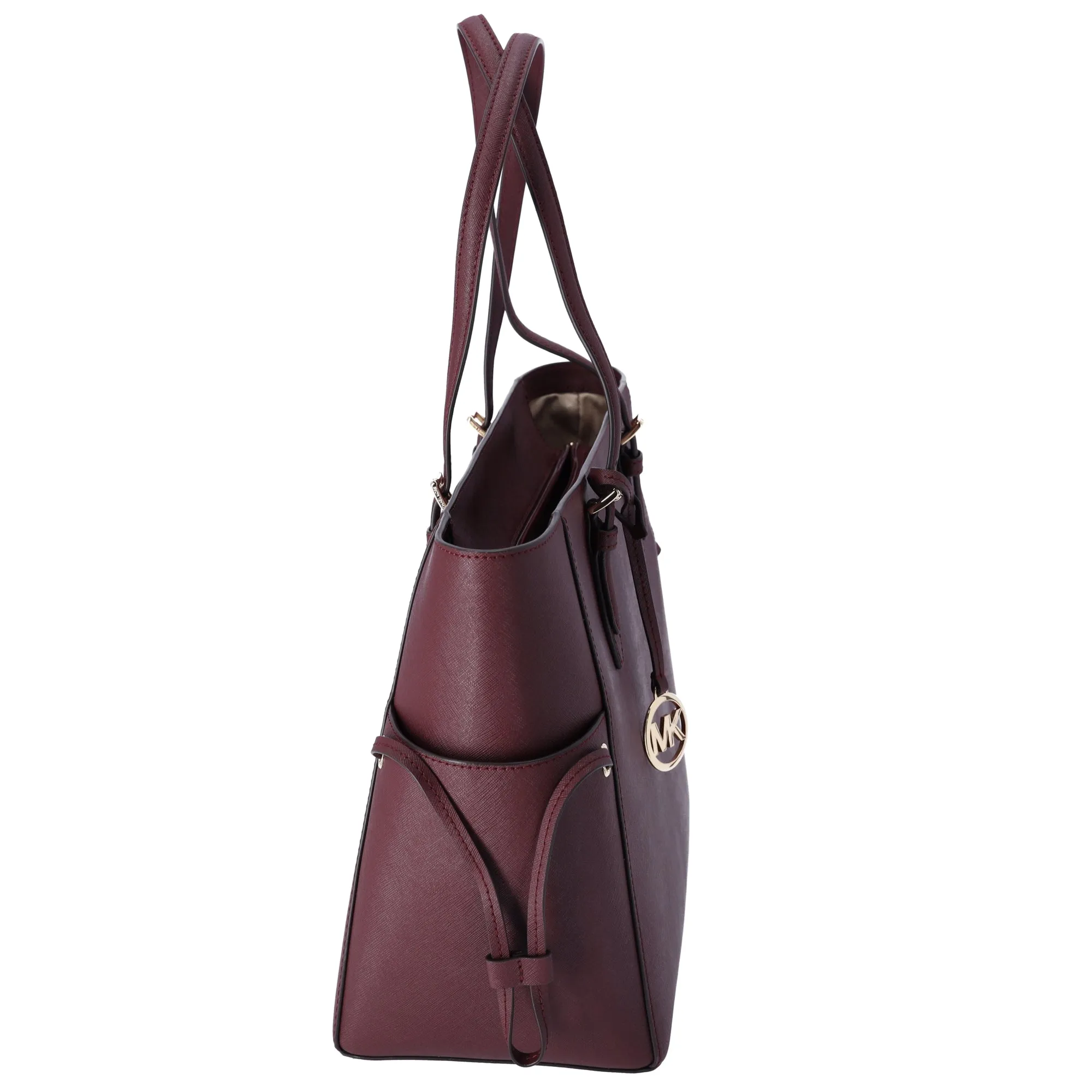 Michael Kors Gilly Large Drawstring Tote Oxblood Saffiano Leather sold by Gaby's Bags product image thumbnail 3