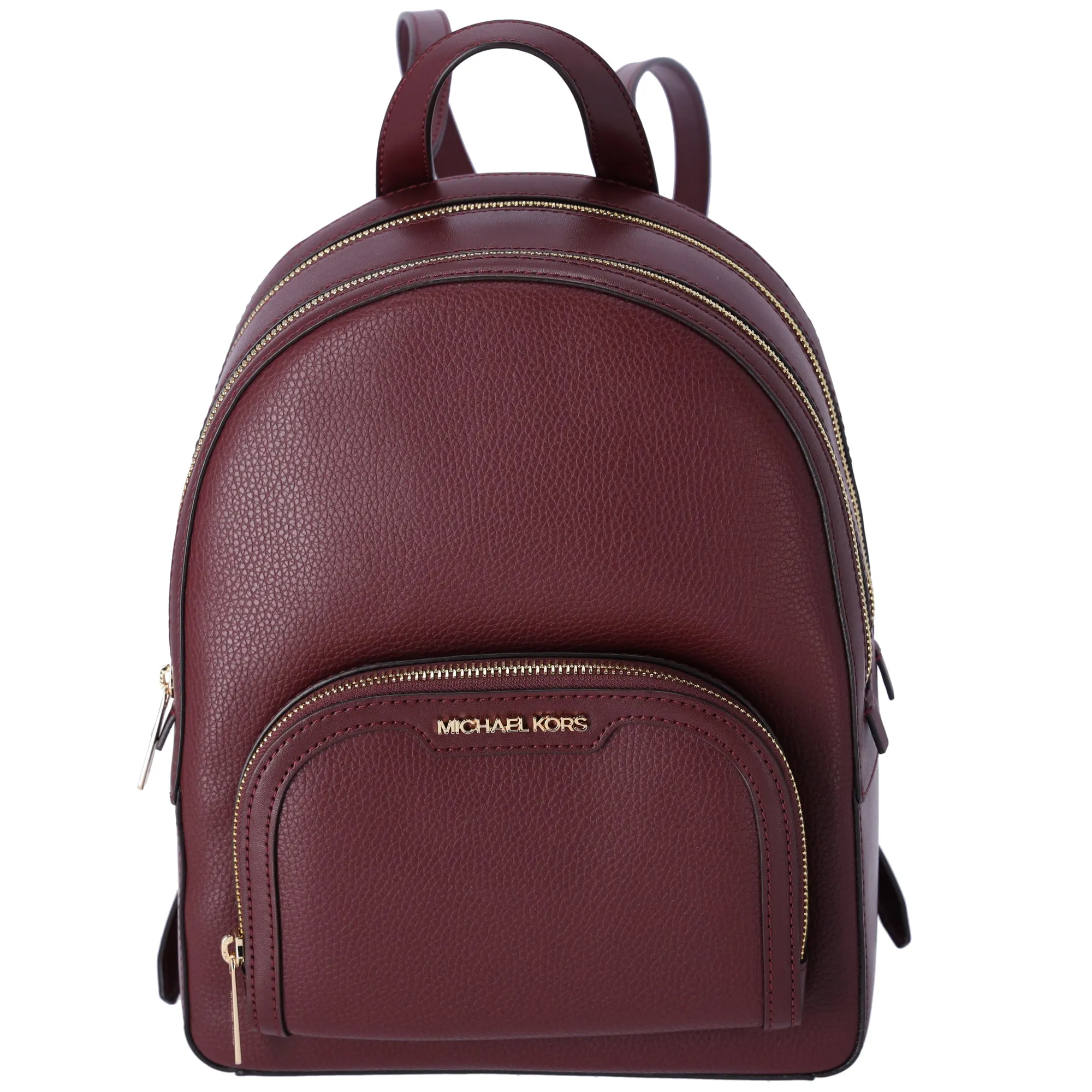 Michael Kors Jaycee Medium Leather Zip Pocket Backpack Oxblood sold by Gaby's Bags product image thumbnail 5